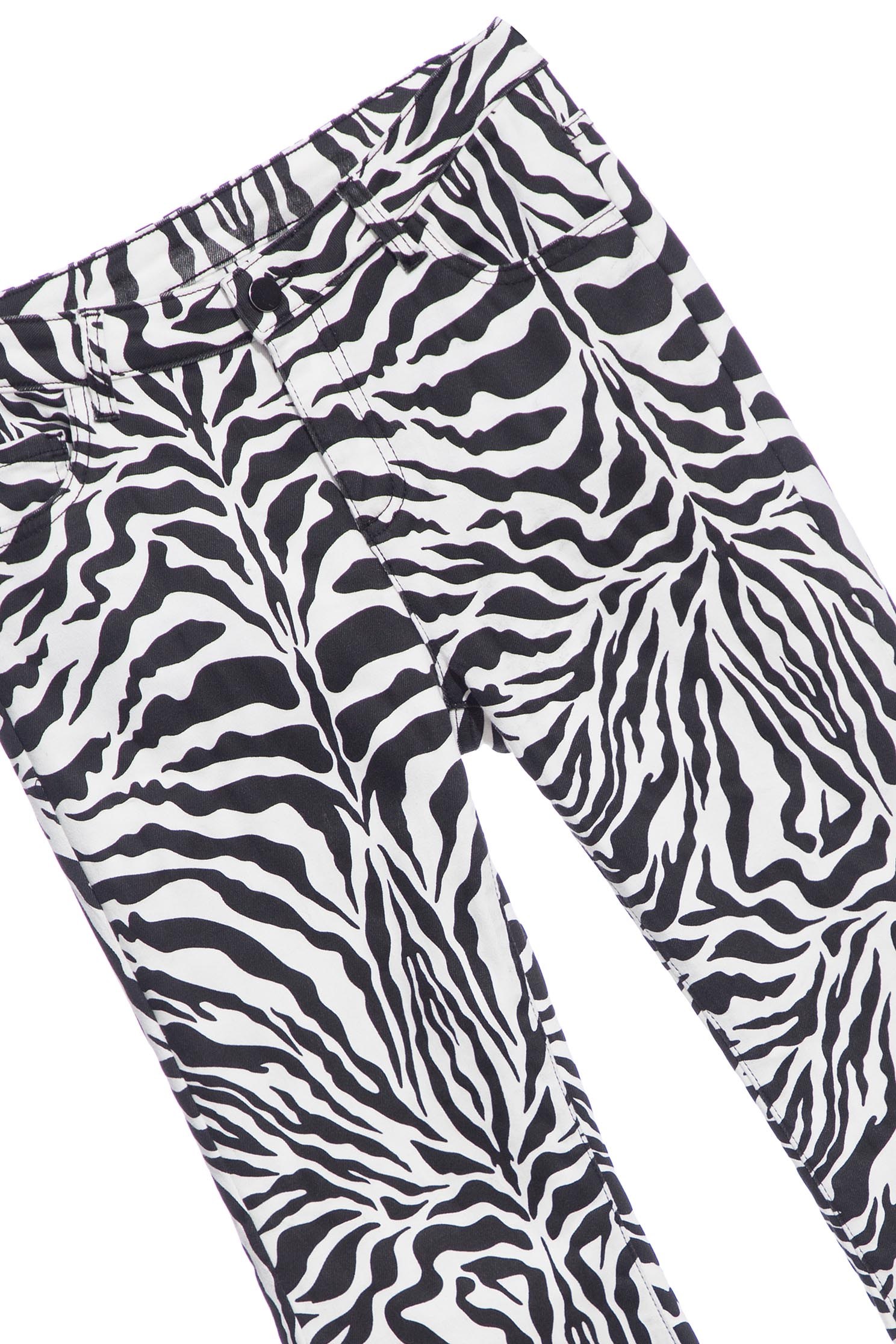 Zebra Print Boot Leg JeansDenim trousers with zebra print,Bell-bottoms,Denim,Jeans,Denim pants,Season (AW) Look,Cotton,Bell-bottoms