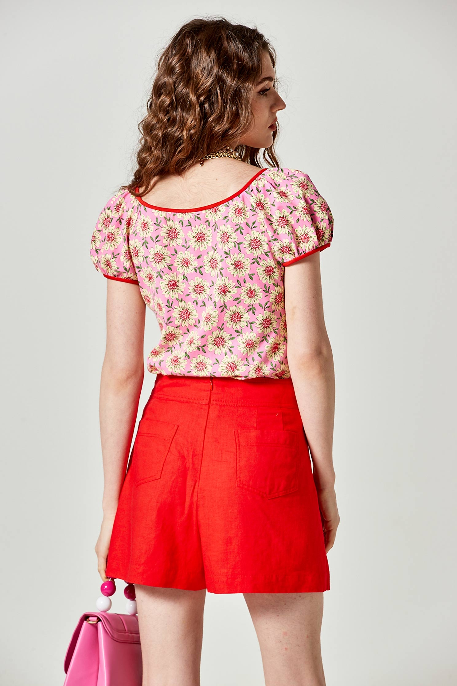 Front Panel Red SkortsFront Panel Red Skorts,Season (SS) Look,Shorts,Skorts