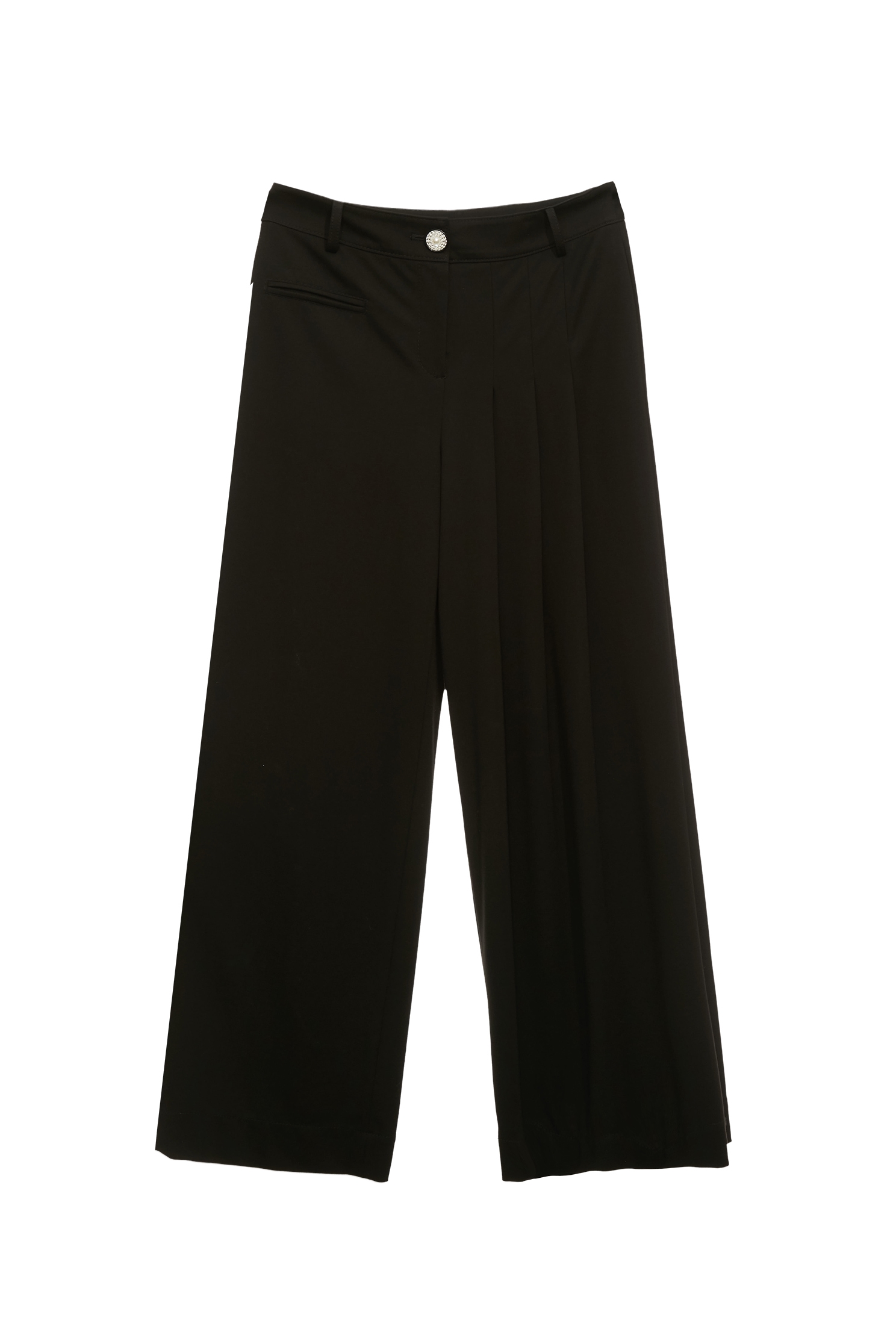 Asymmetric Wide Leg PantsAsymmetric Wide Leg Pants,Culottes,Season (SS) Look,pants,Black pants