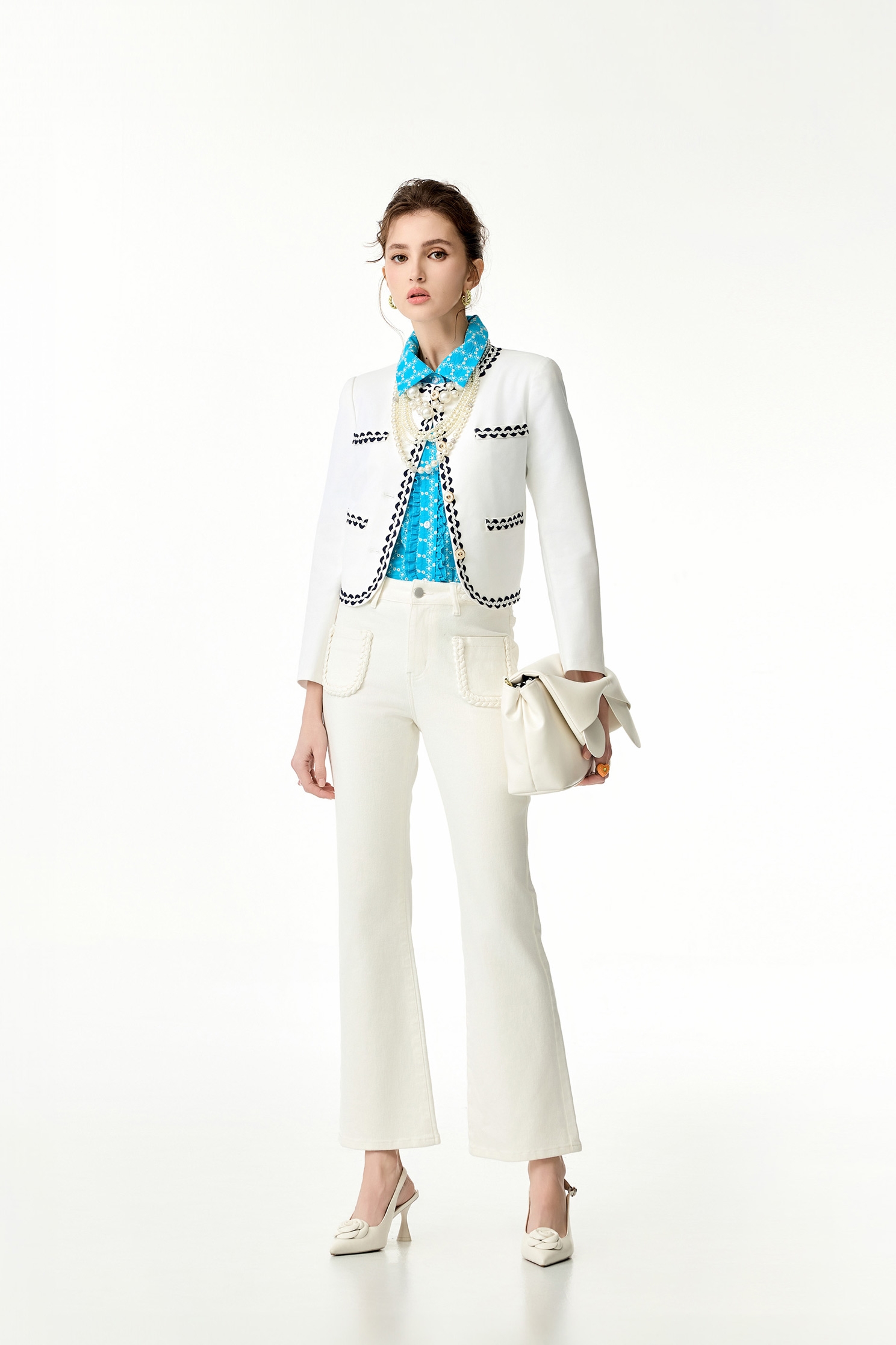 Braided Detail JeansBraided Detail Jeans,Season (SS) Look,Denim,Jeans,Denim pants,Pants