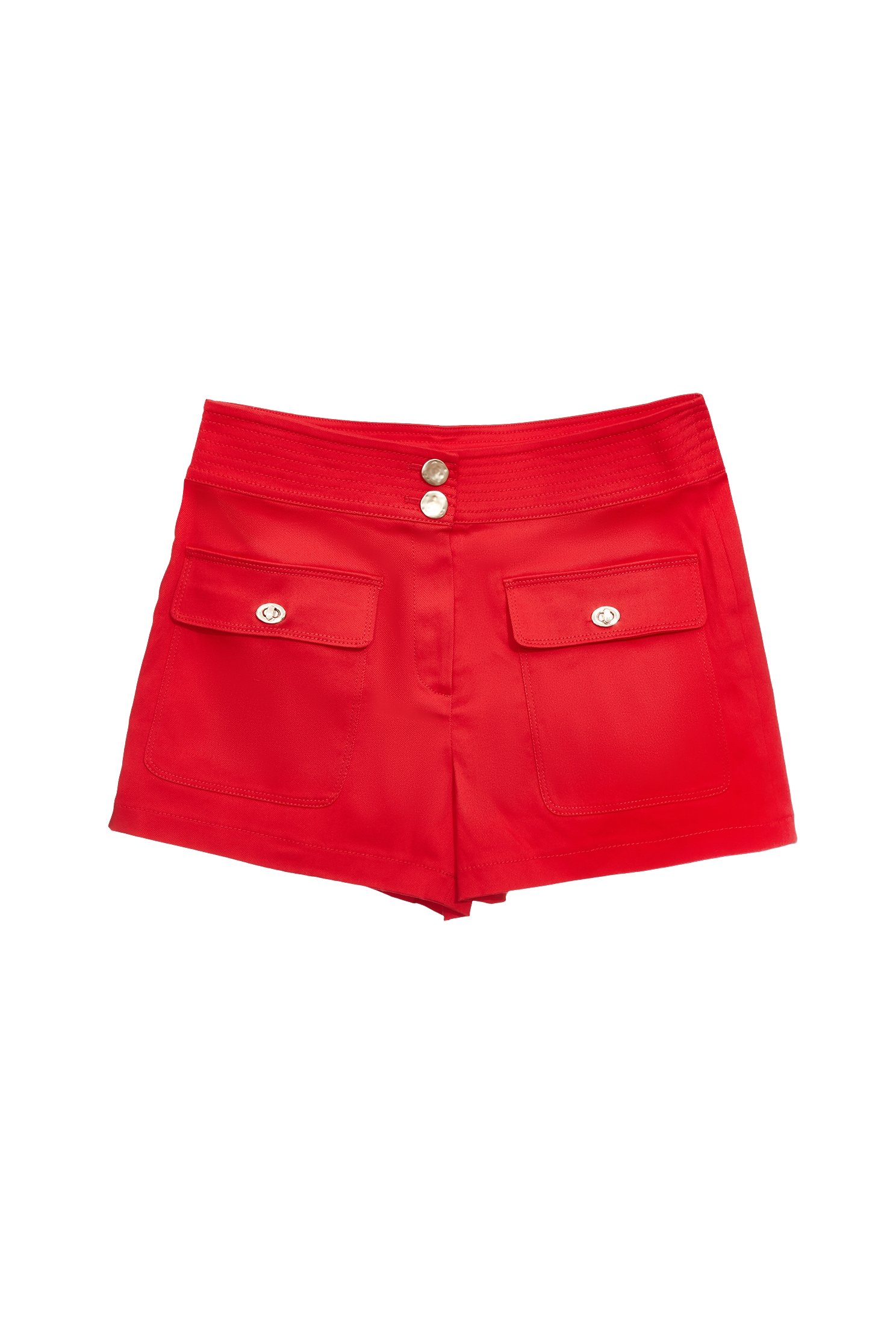 Chilli Red Basic ShortsChilli Red Basic Shorts,Season (SS) Look,Denim,Denim shorts,Shorts