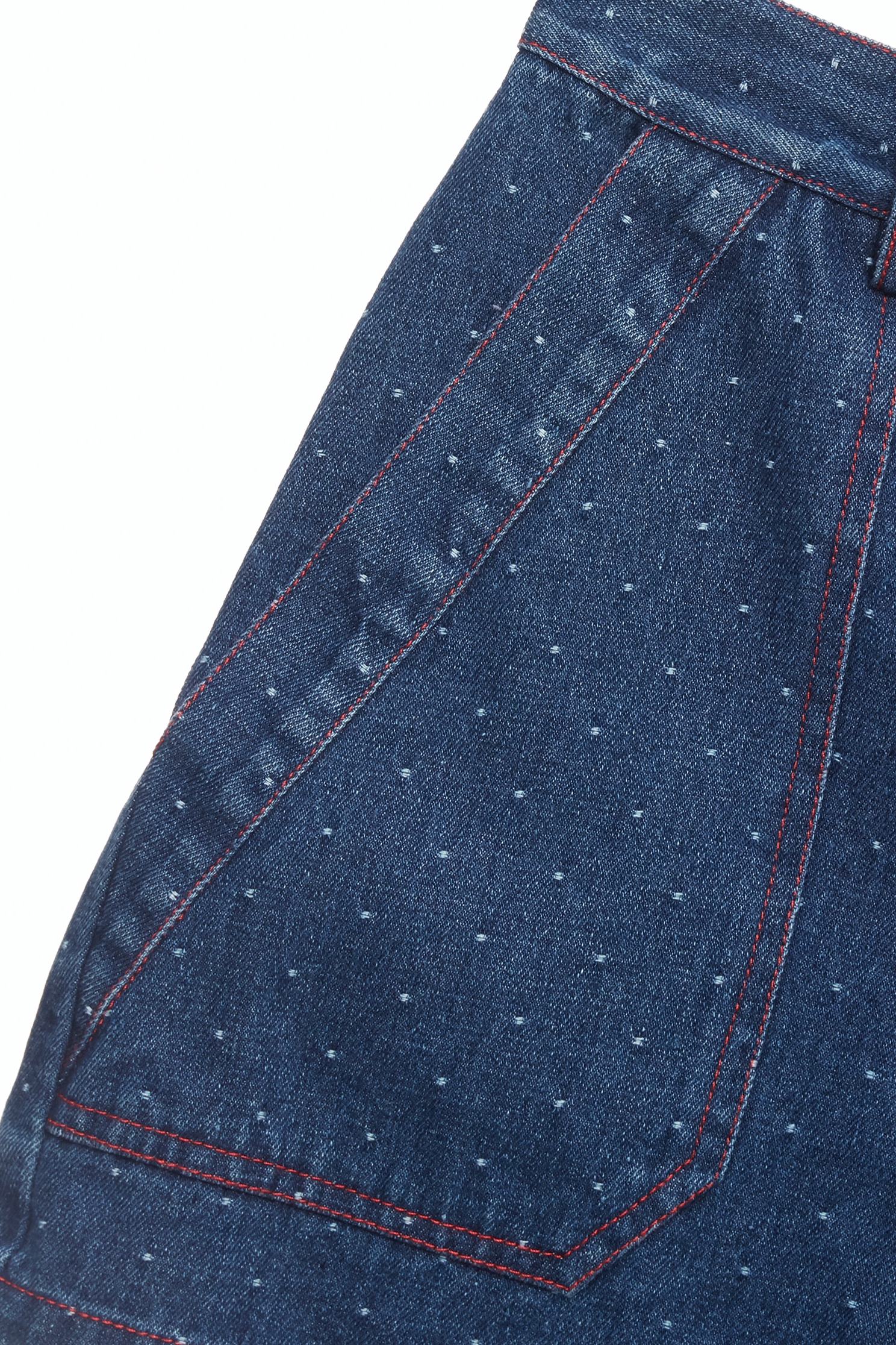 Dotted Detail Denim ShortsDotted Detail Denim Shorts,Season (SS) Look,Denim,Denim shorts,Shorts,Cotton