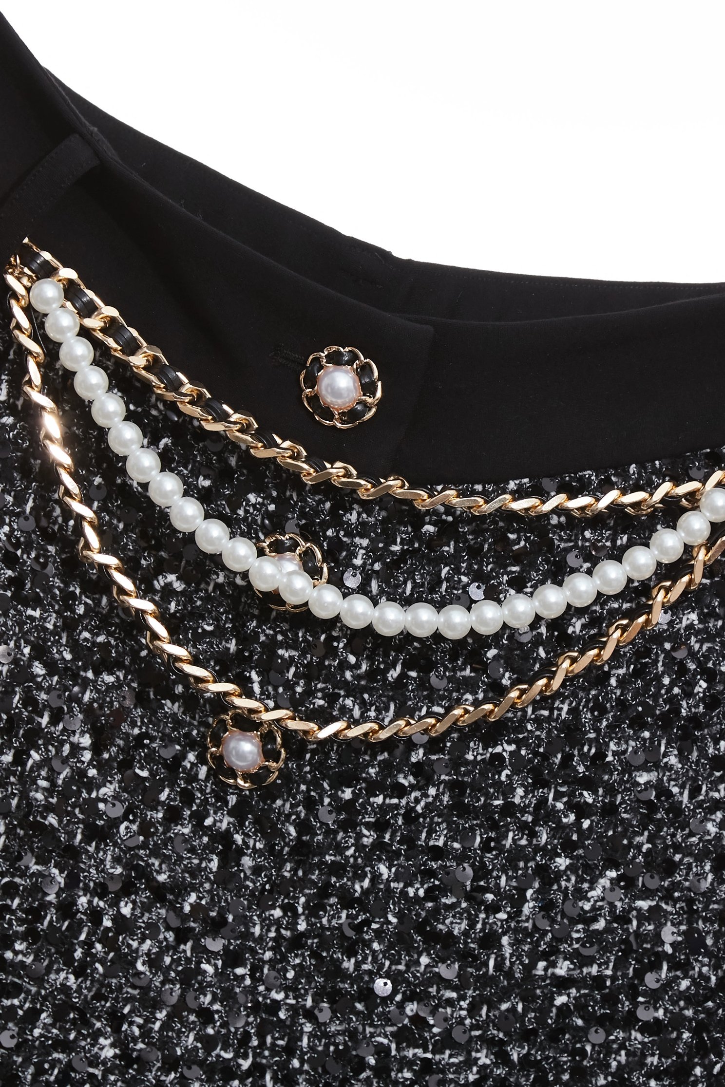 Wide Leg Tweed PantsWide Leg Tweed Pants,Office Looks,Culottes,Season (SS) Look,Party Looks,pearl,pants,Black pants