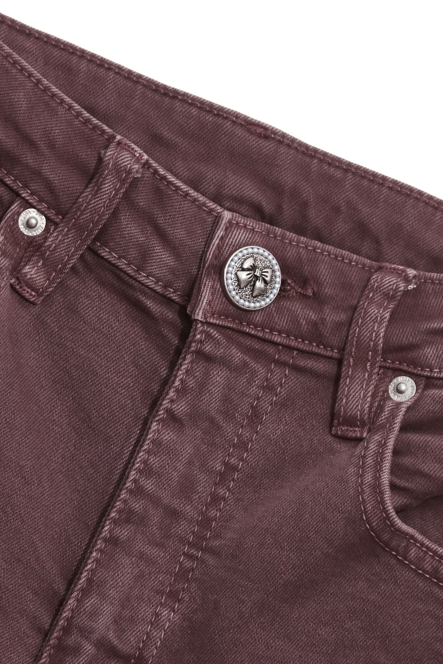 Mahagony Boot Leg JeansMahagony Boot Leg Jeans,Season (SS) Look,Denim,Jeans,Cotton,bows,pants