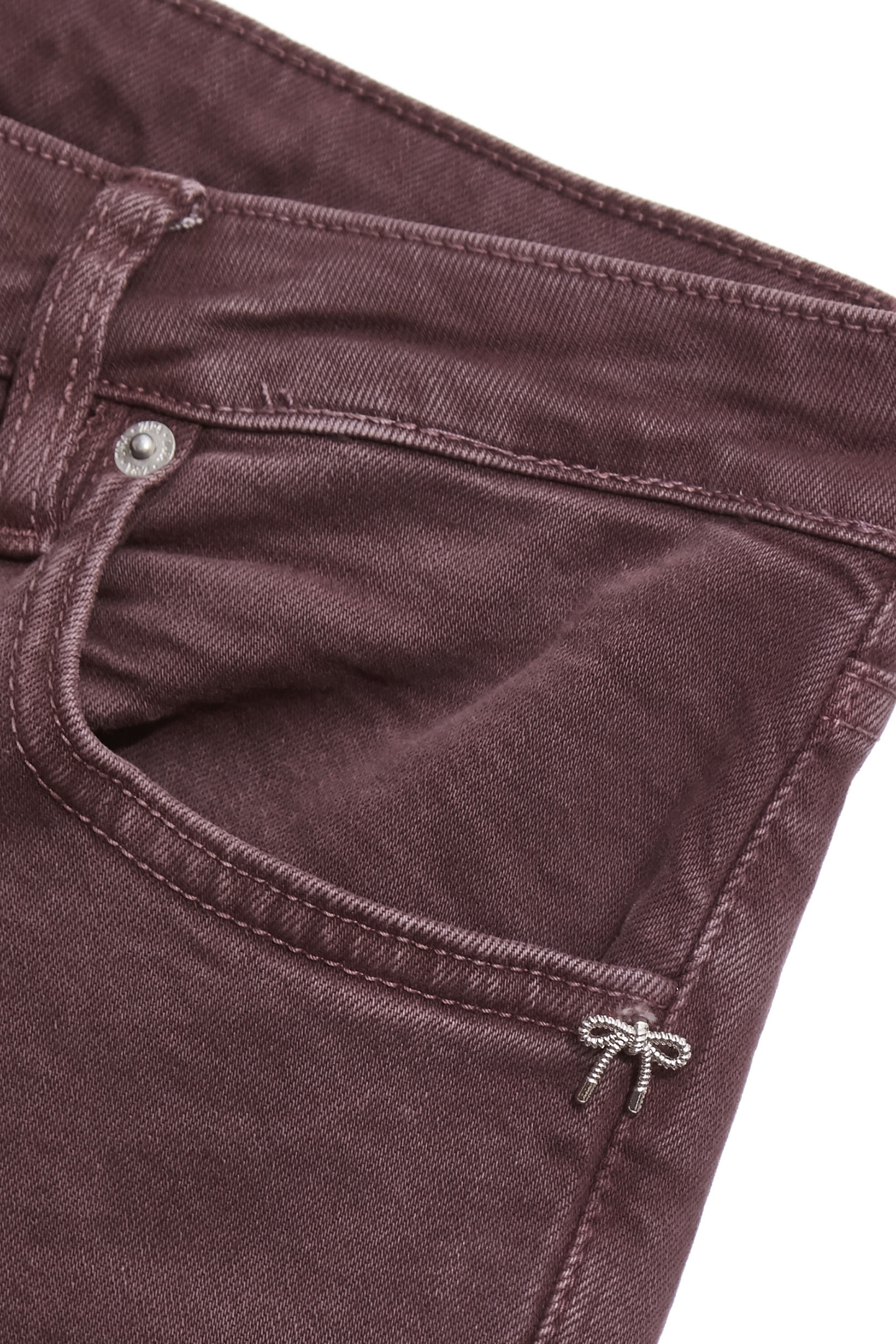 Mahagony Boot Leg JeansMahagony Boot Leg Jeans,Season (SS) Look,Denim,Jeans,Cotton,bows,pants