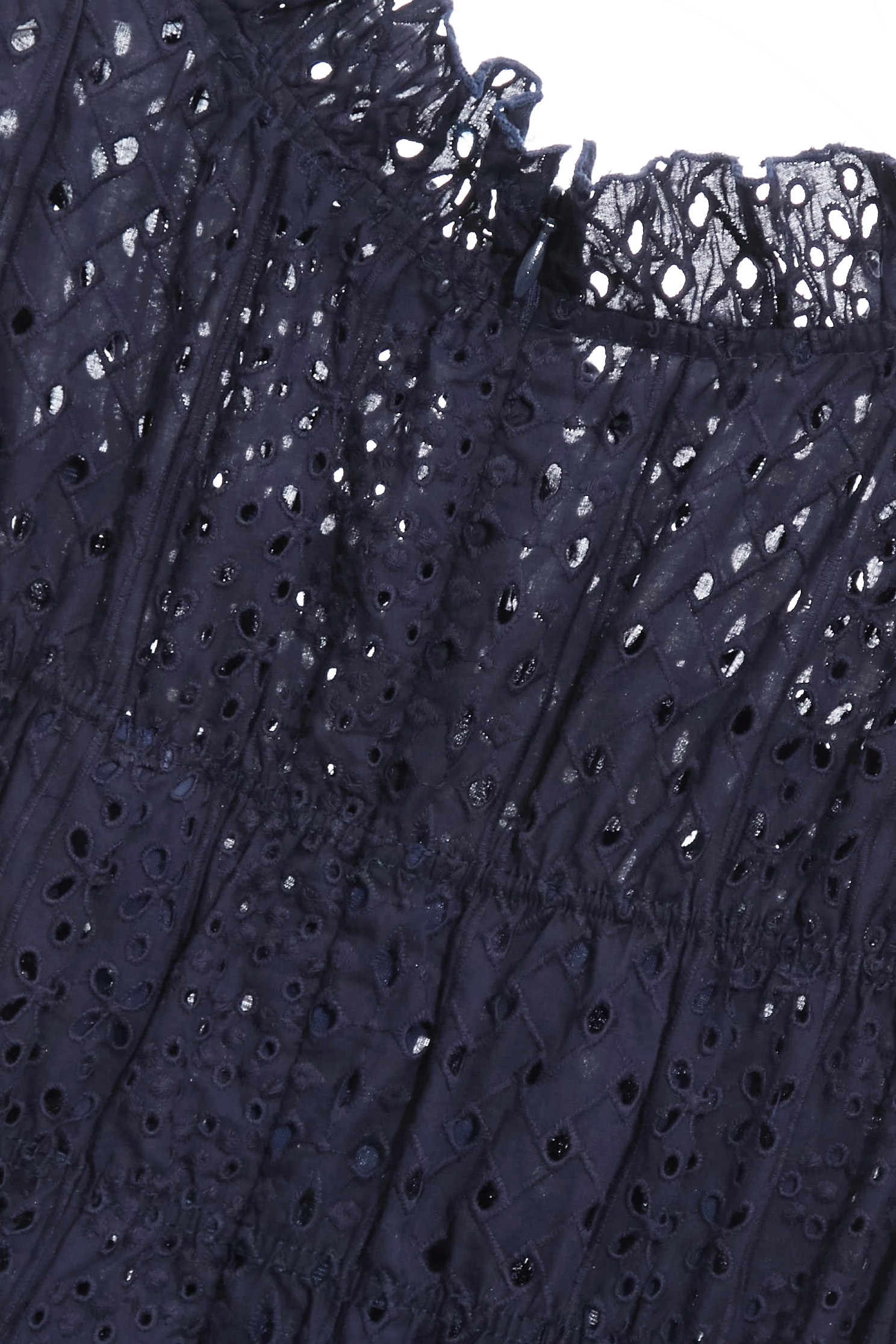 Hollow Out Embroidery Detail Navy DressHollow Out Embroidery Detail Navy Dress,Dresses,Season (SS) Look,Embroidered