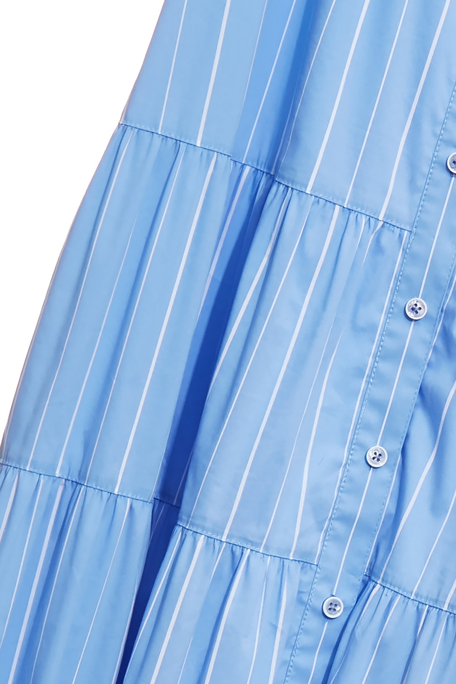 Pinstripe Cold Shoulder DressPinstripe Cold Shoulder Dress,Dresses,Denim,Season (SS) Look,Stripe