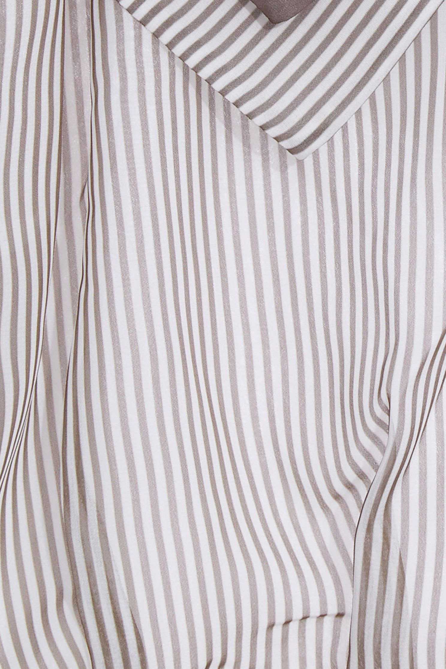 Asymmetric Collar Contrast Maxi DressContrast striped long dress,Dresses,Queen,Season (SS) Look,Stripe,mothergift,Cutwork details dresses,dresses,Chiffon