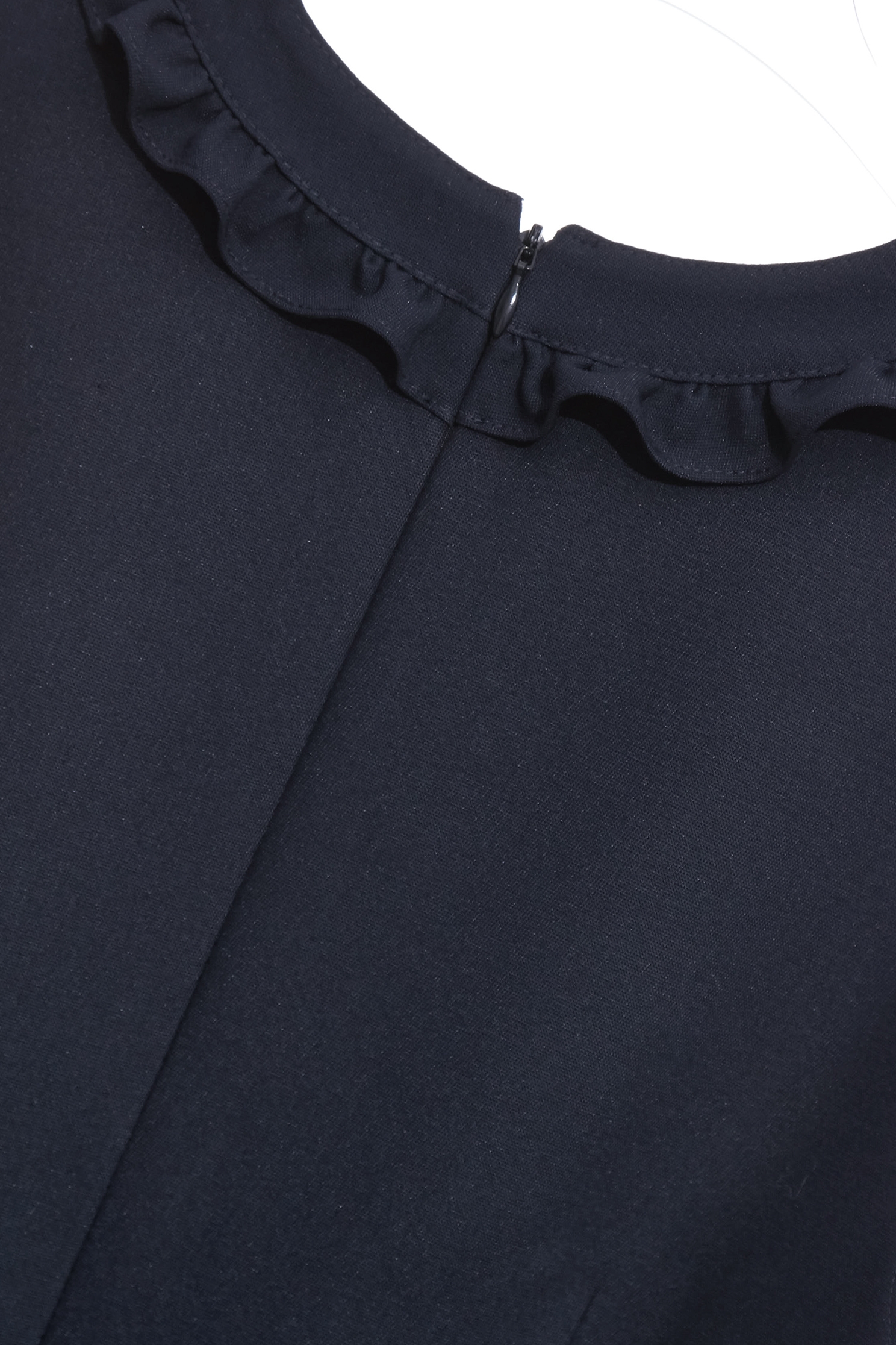 Ruffle Trim Detail Navy DressRuffle Trim Detail Navy Dress,Dresses,Season (SS) Look