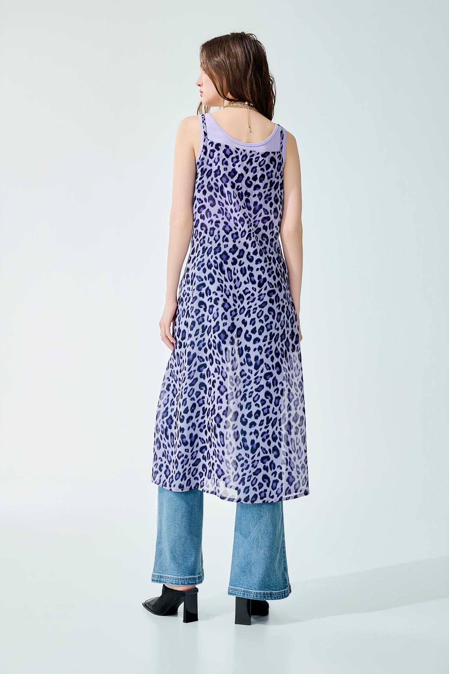 Leopard Print Maxi DressLeopard Print Maxi Dress,Dresses,sleeveless tops,Under shirts,Season (SS) Look,sleeveless tops,Chiffon