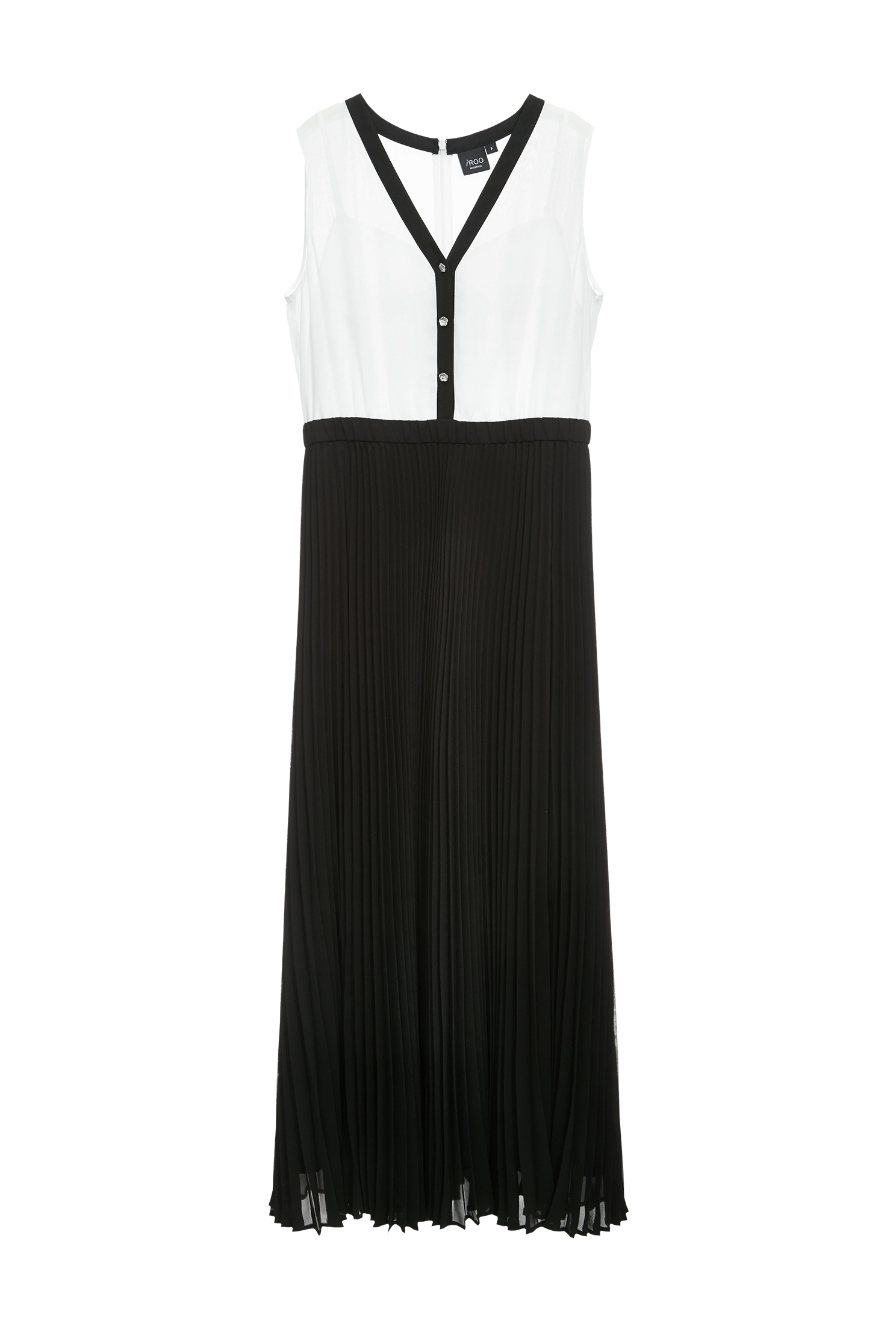 Pleated Detail Chiffon Maxi Dress,Dresses,Season (SS) Look,Back To Classic,Back To B/W,Black dresses