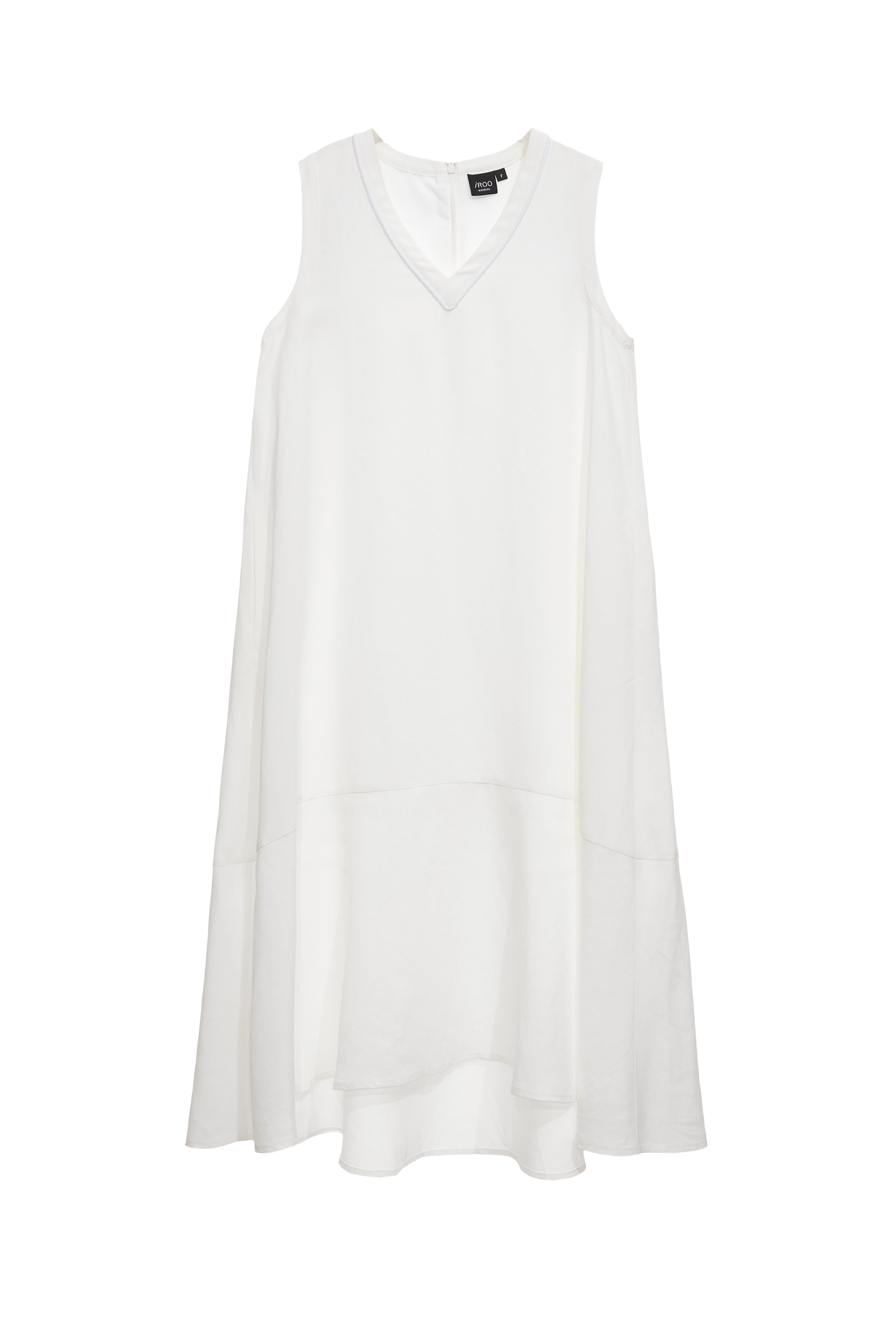 V-neck Loose Fit Linen DressV-neck Loose Fit Linen Dress,Dresses,Season (SS) Look,White dresses,Urban Fashion