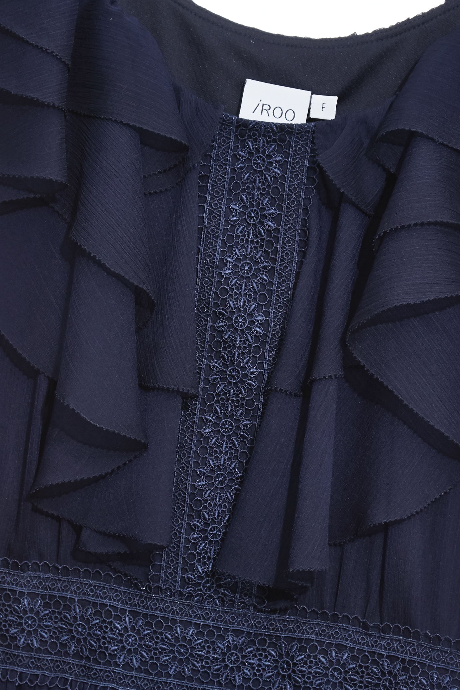 Lace Detail Ruffle Maxi DressLace Detail Ruffle Maxi Dress,Dresses,Chiffon dresses,Season (SS) Look,Lace,Chiffon,Chiffon dresses
