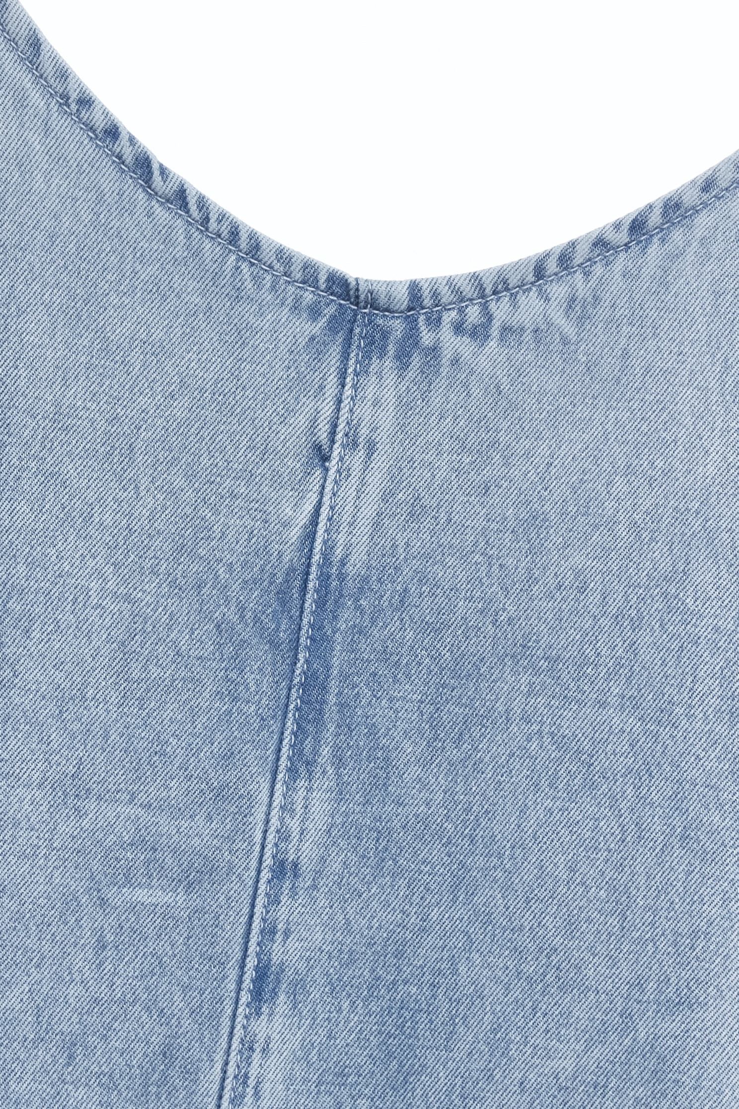 Loose Fit Denim Washed Maxi Dress,Dresses,Season (SS) Look,Denim