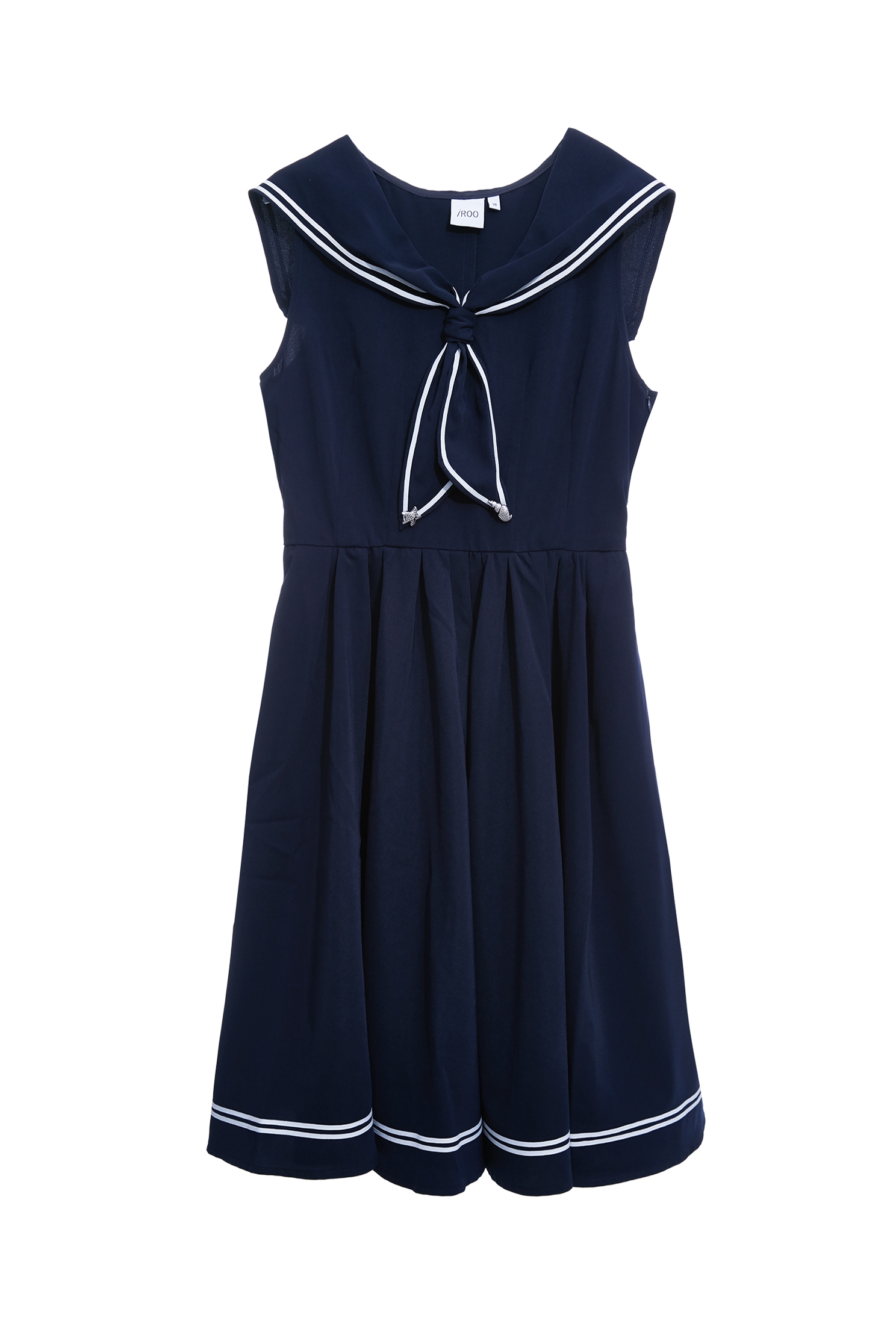 Sailor Collar Navy Sleevless DressSailor Collar Navy Sleevless Dress,Dresses,Season (SS) Look