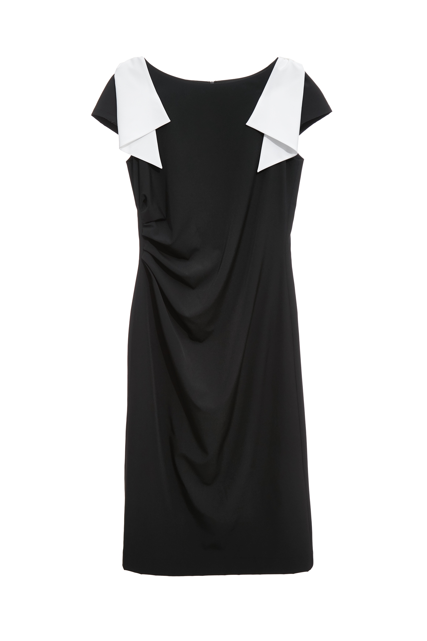 Contrast Bow Detail Fitted DressContrast Bow Detail Fitted Dress,Dresses,Season (SS) Look,bows,Black dresses