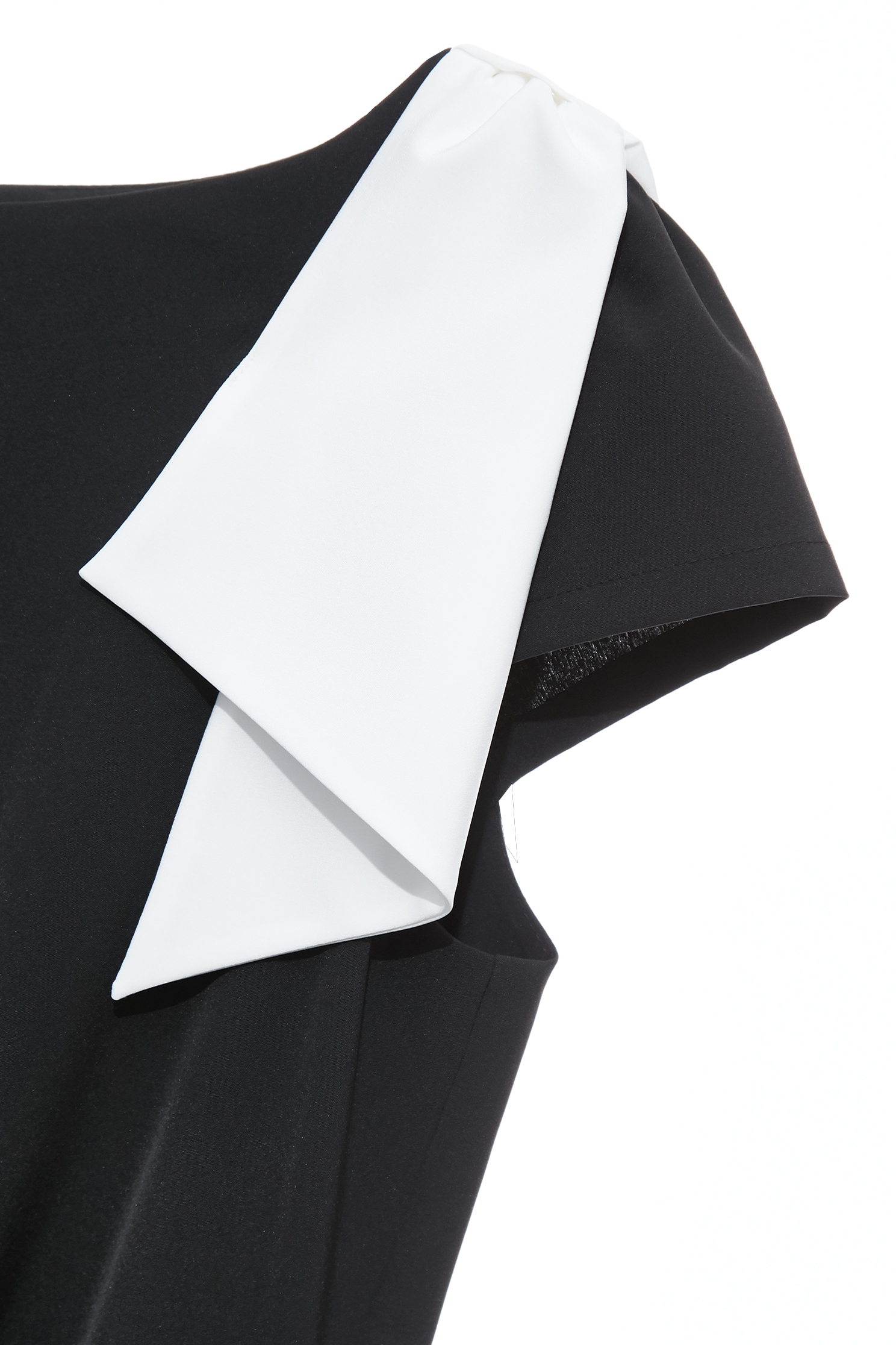 Contrast Bow Detail Fitted DressContrast Bow Detail Fitted Dress,Dresses,Season (SS) Look,bows,Black dresses