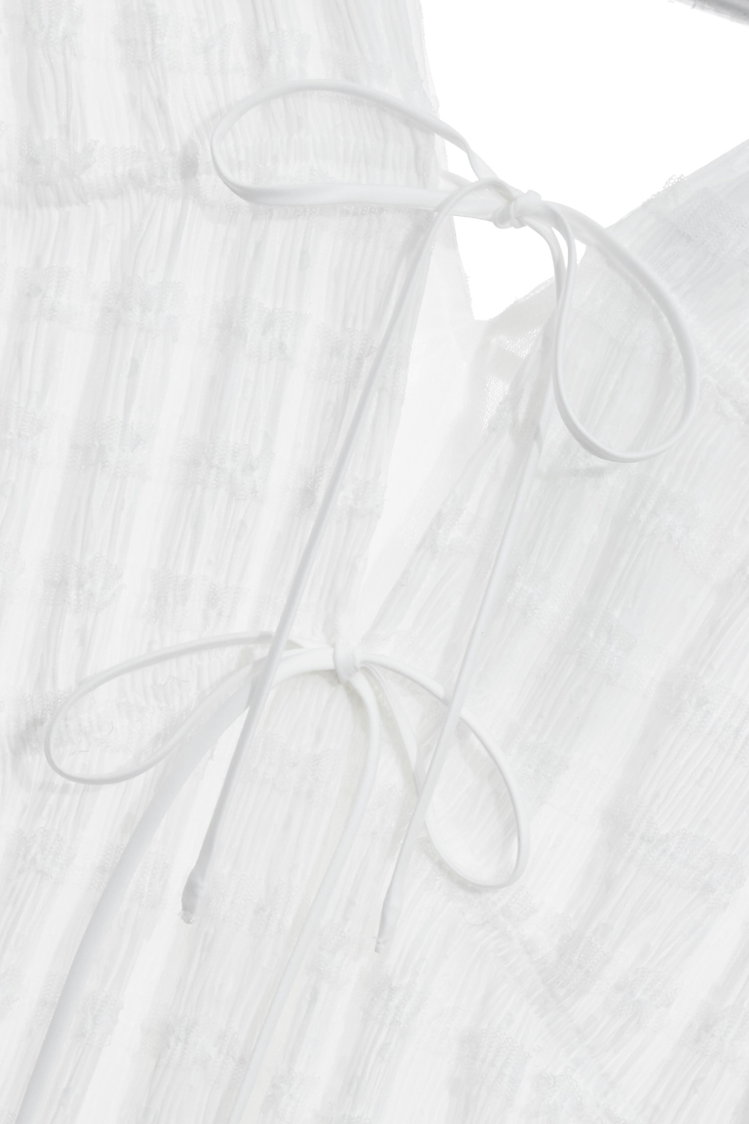 Pleated Detail Short Sleeve White Dress,Dresses,Season (SS) Look,White dresses