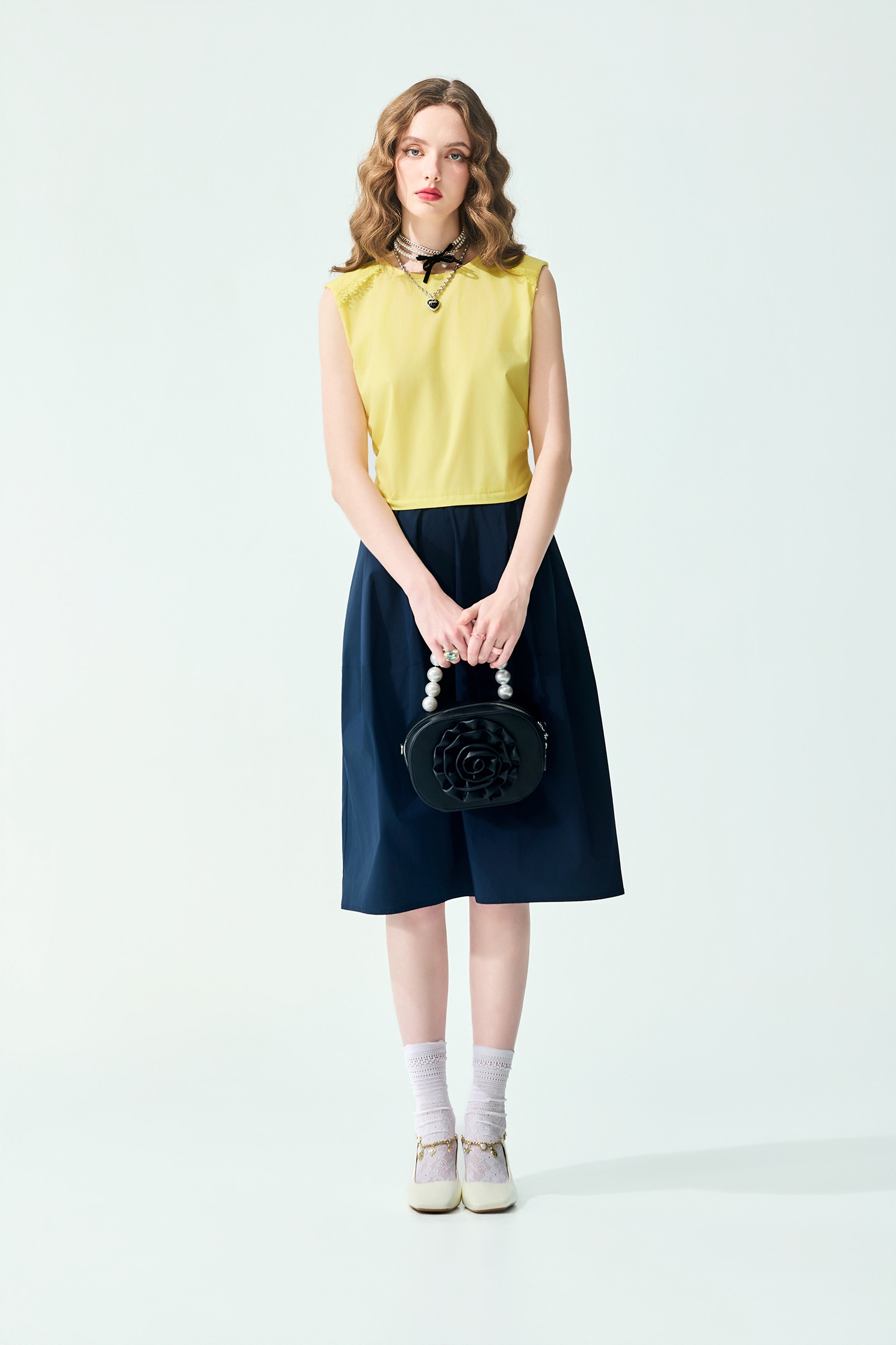 Colour Block Sleeveless DressColour Block Sleeveless Dress,Dresses,Season (SS) Look