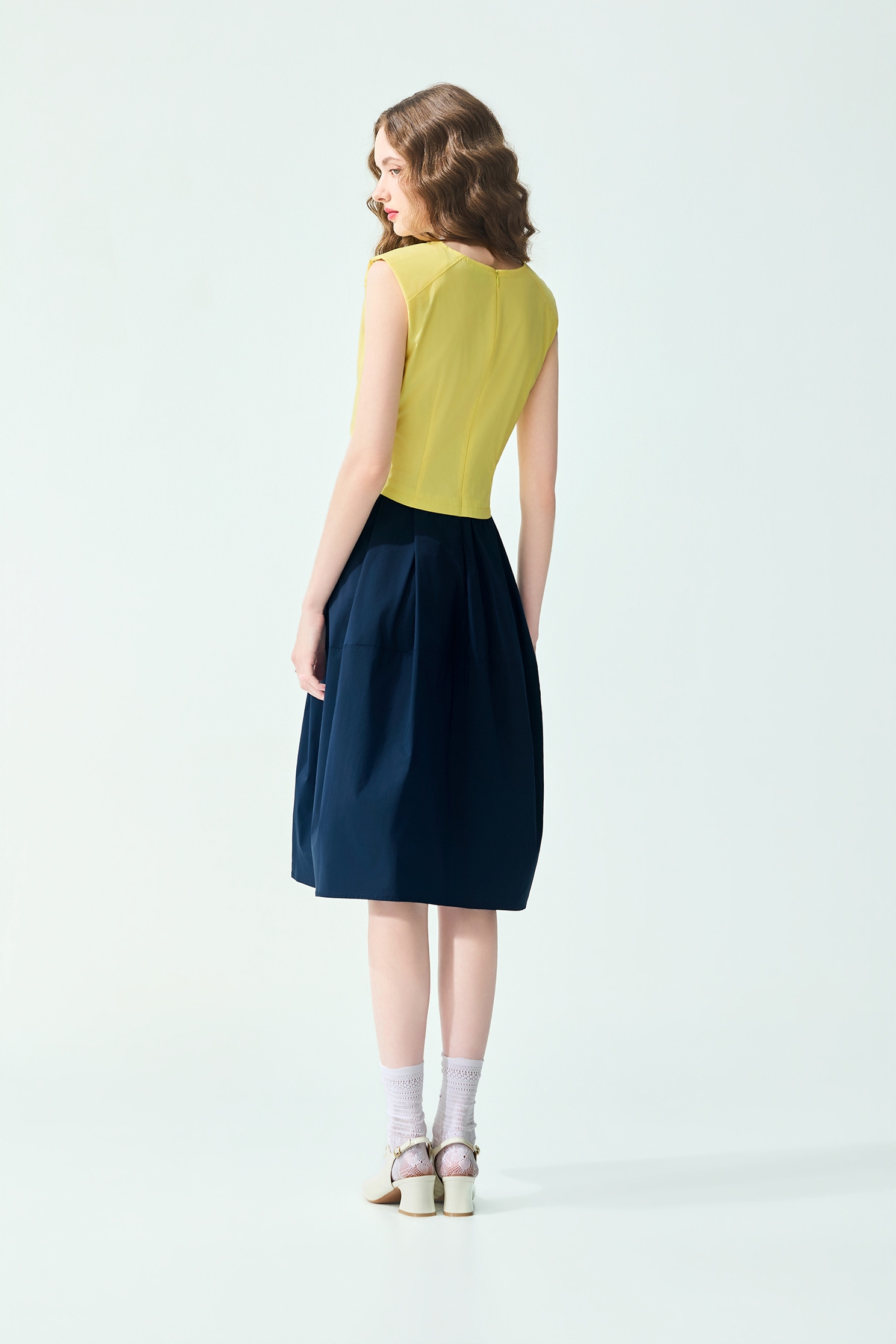 Colour Block Sleeveless DressColour Block Sleeveless Dress,Dresses,Season (SS) Look