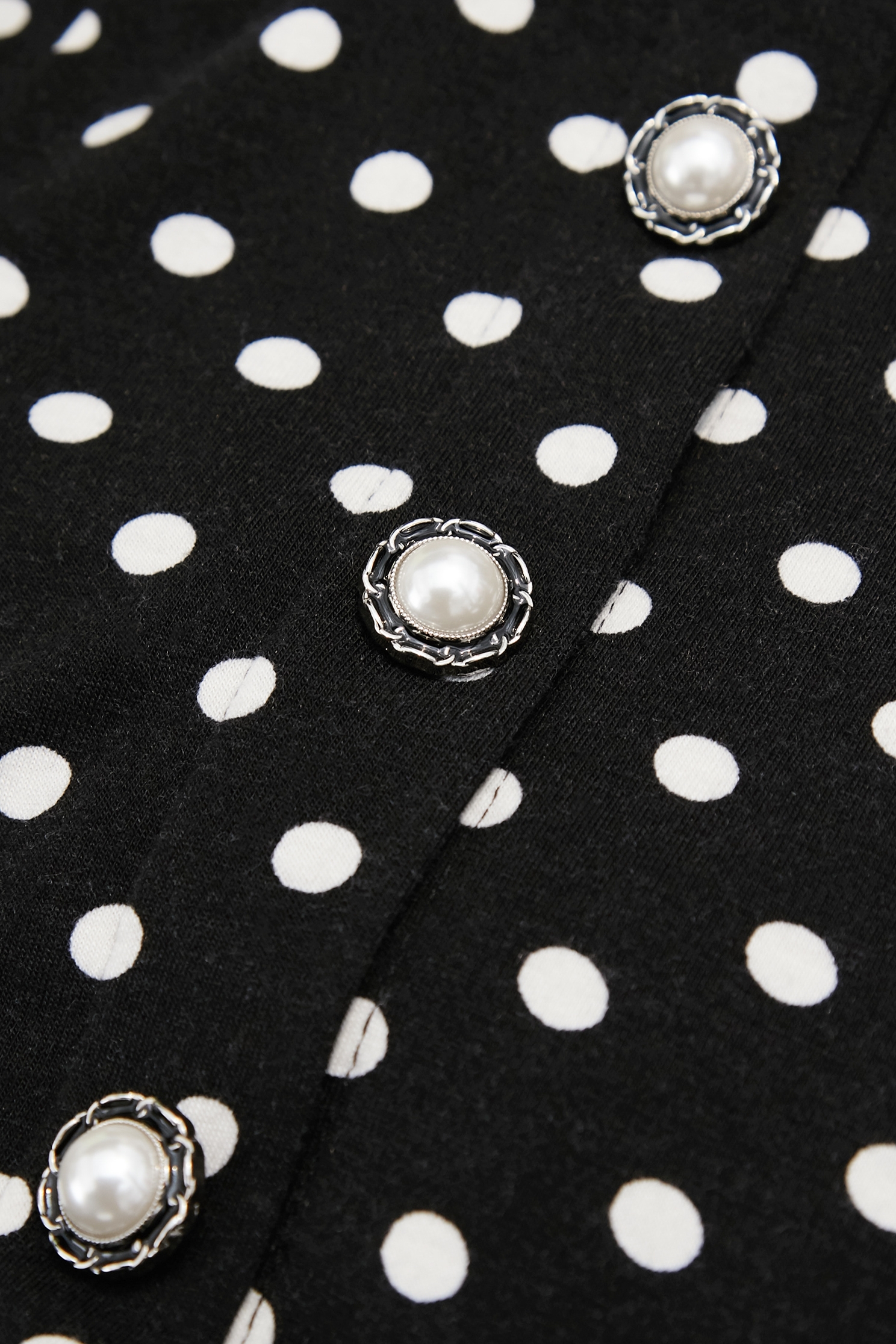 V-neck Polka Dot Short Sleeve DressV-neck Polka Dot Short Sleeve Dress,Dresses,Season (SS) Look,dotcollection,pearl