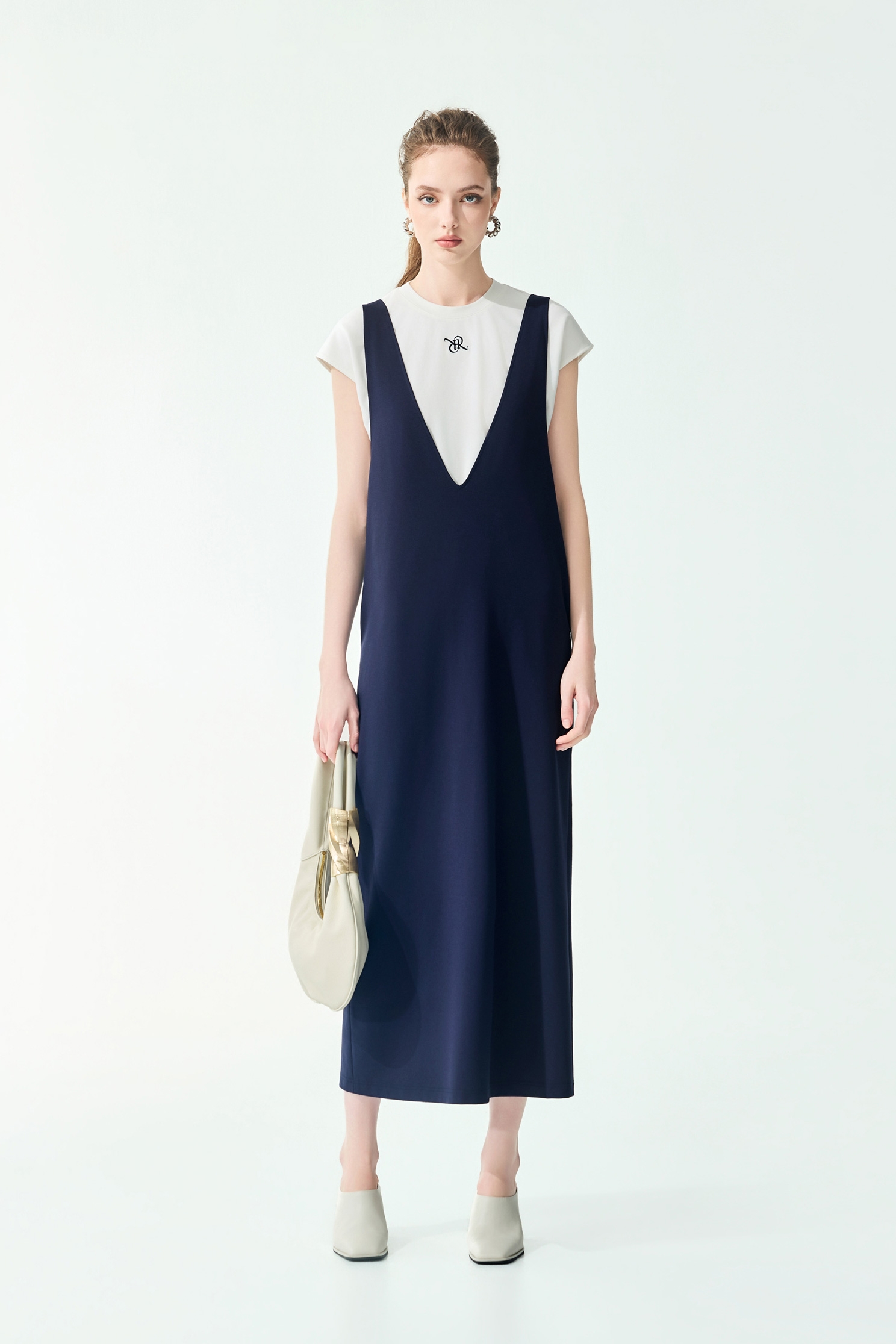 Sleeveless Navy Dress With TeeSleeveless Navy Dress With Tee,Dresses,Tops,Season (SS) Look