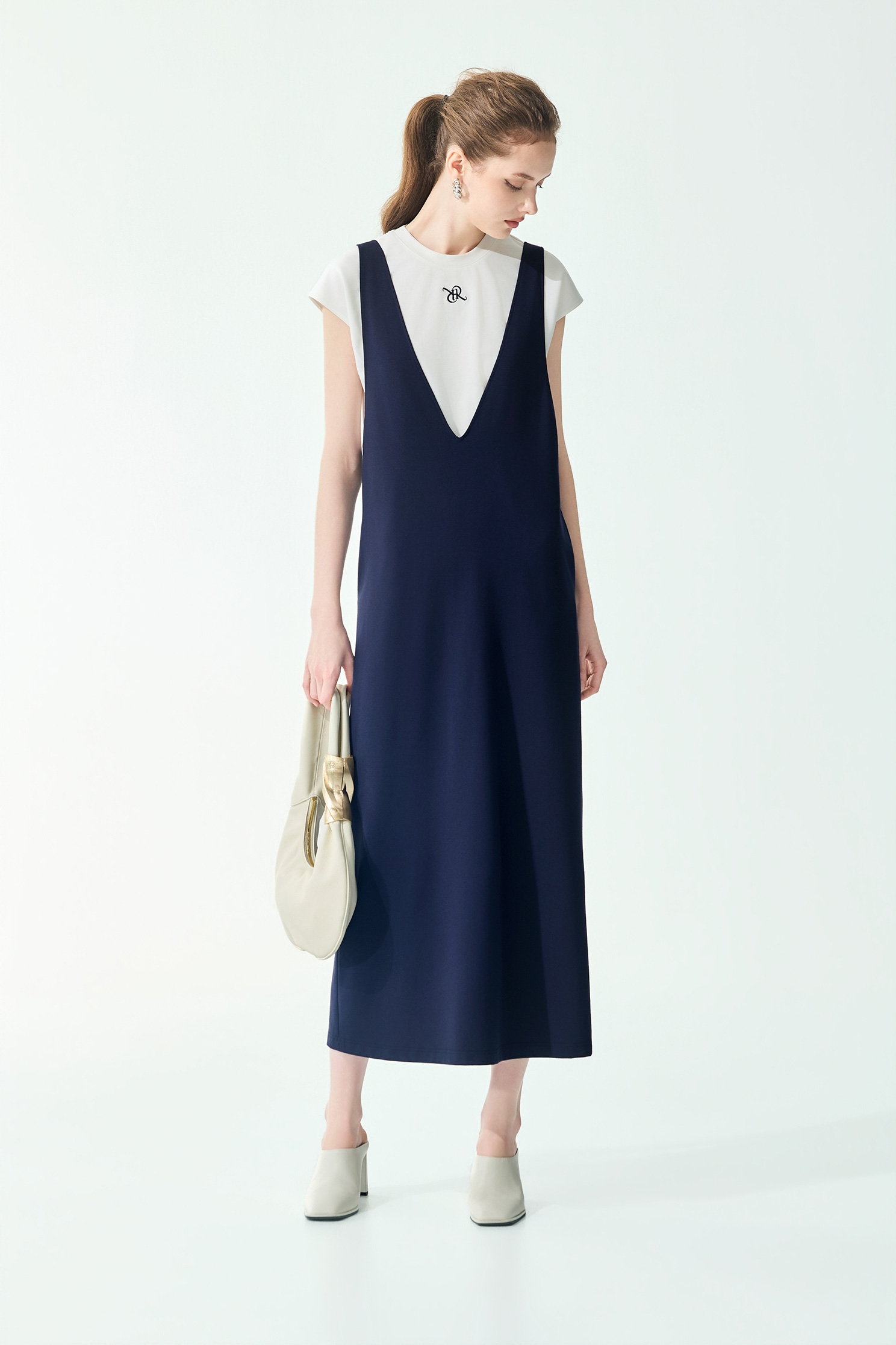 Sleeveless Navy Dress With TeeSleeveless Navy Dress With Tee,Dresses,Tops,Season (SS) Look