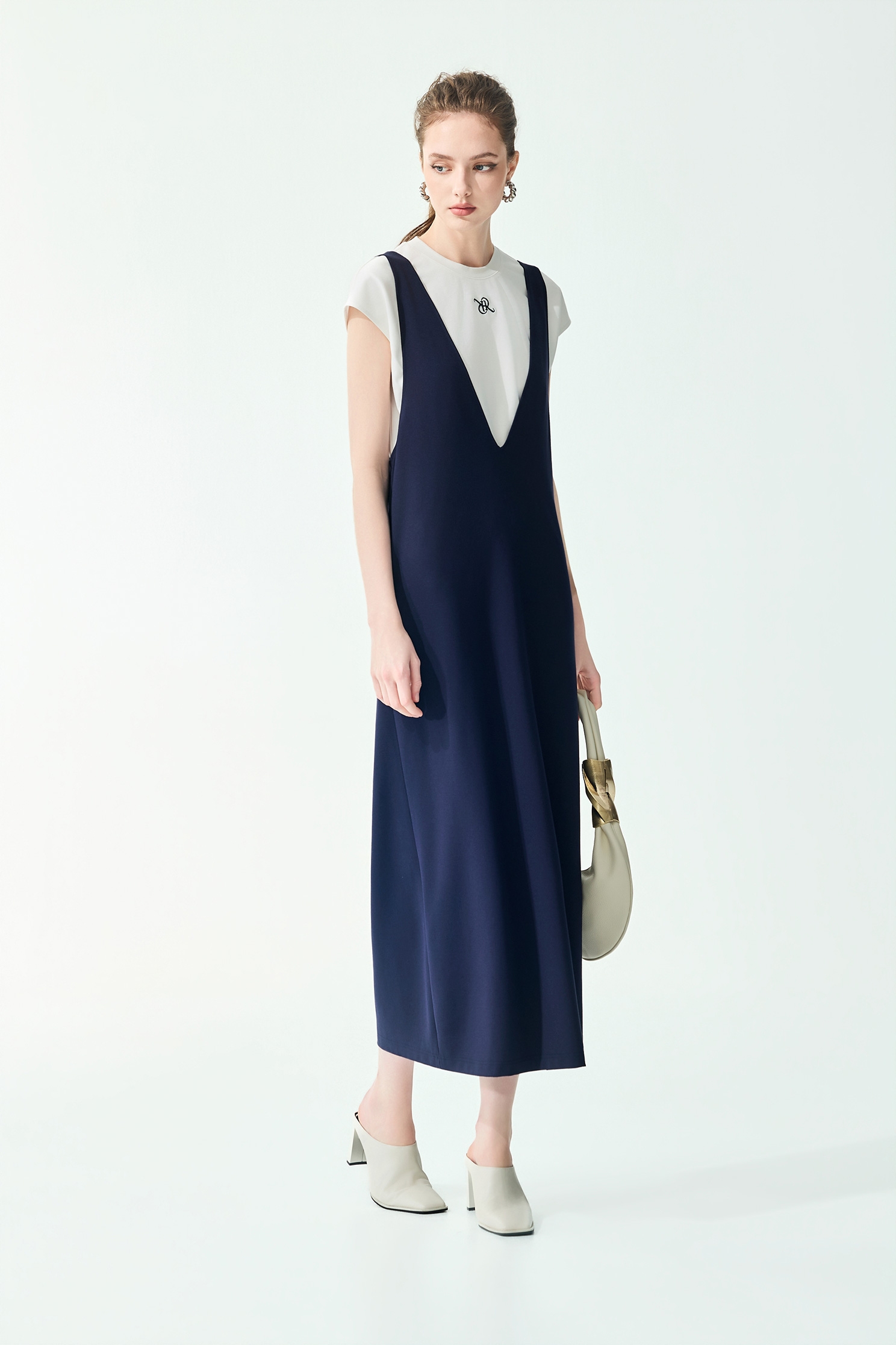 Sleeveless Navy Dress With TeeSleeveless Navy Dress With Tee,Dresses,Tops,Season (SS) Look
