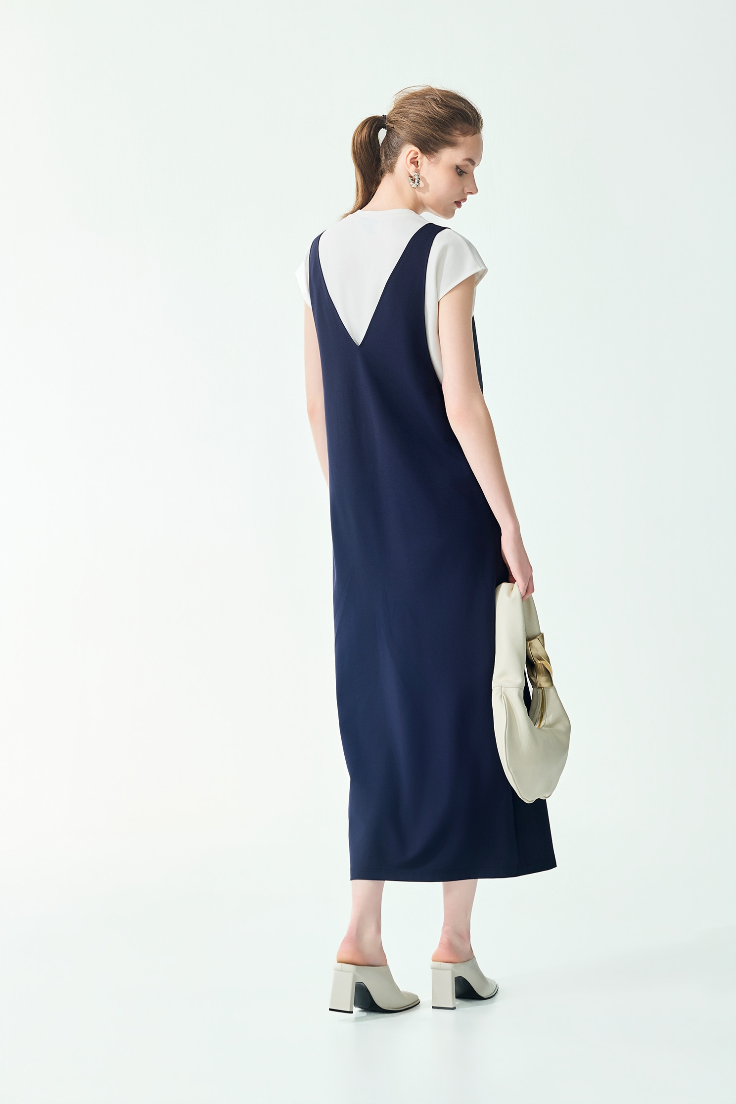 Sleeveless Navy Dress With TeeSleeveless Navy Dress With Tee,Dresses,Tops,Season (SS) Look