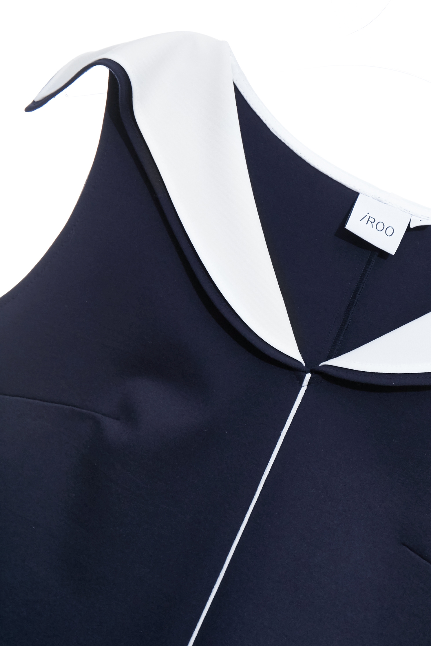 Contrast Collar Navy DressContrast Collar Navy Dress,Dresses,Season (SS) Look