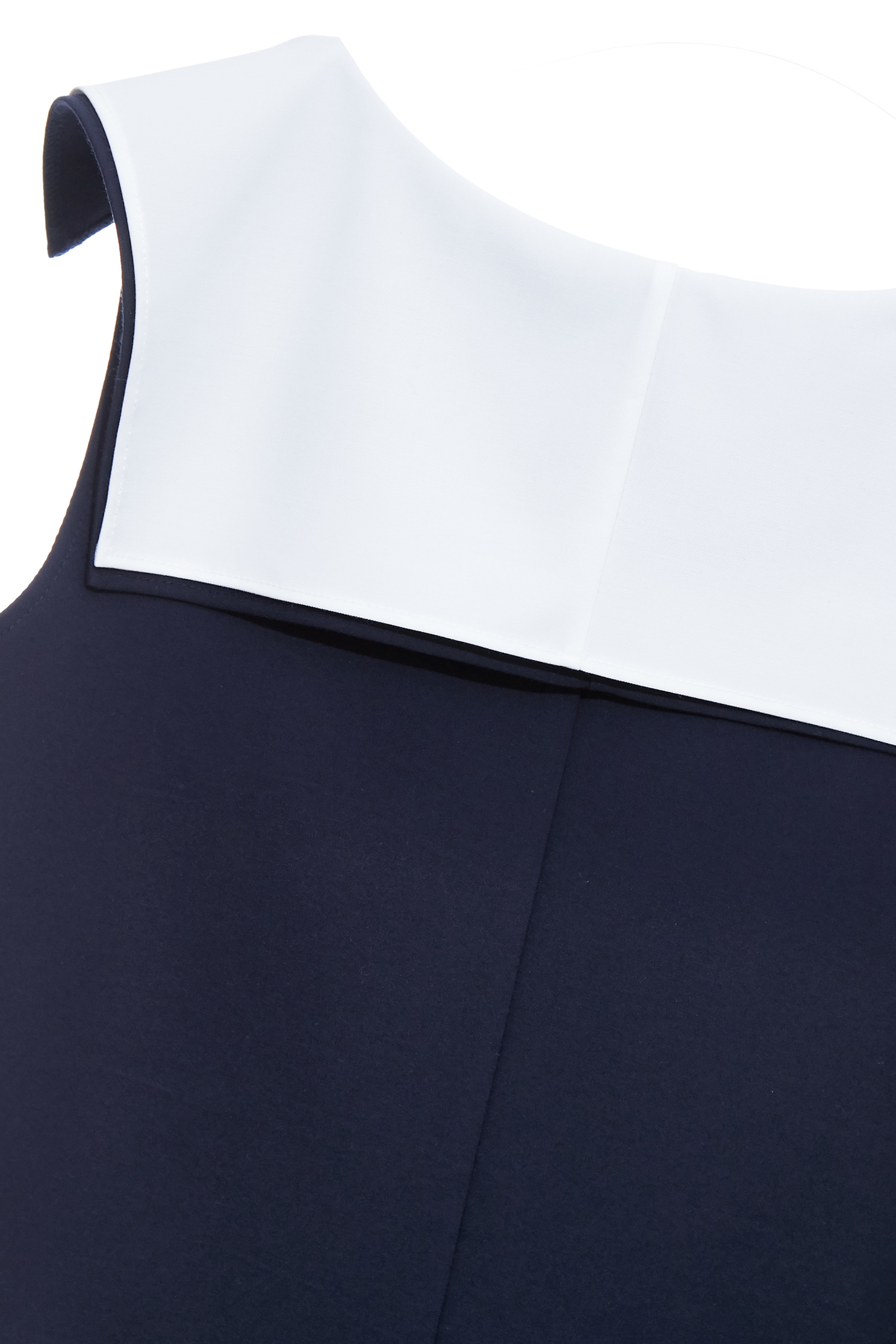 Contrast Collar Navy DressContrast Collar Navy Dress,Dresses,Season (SS) Look