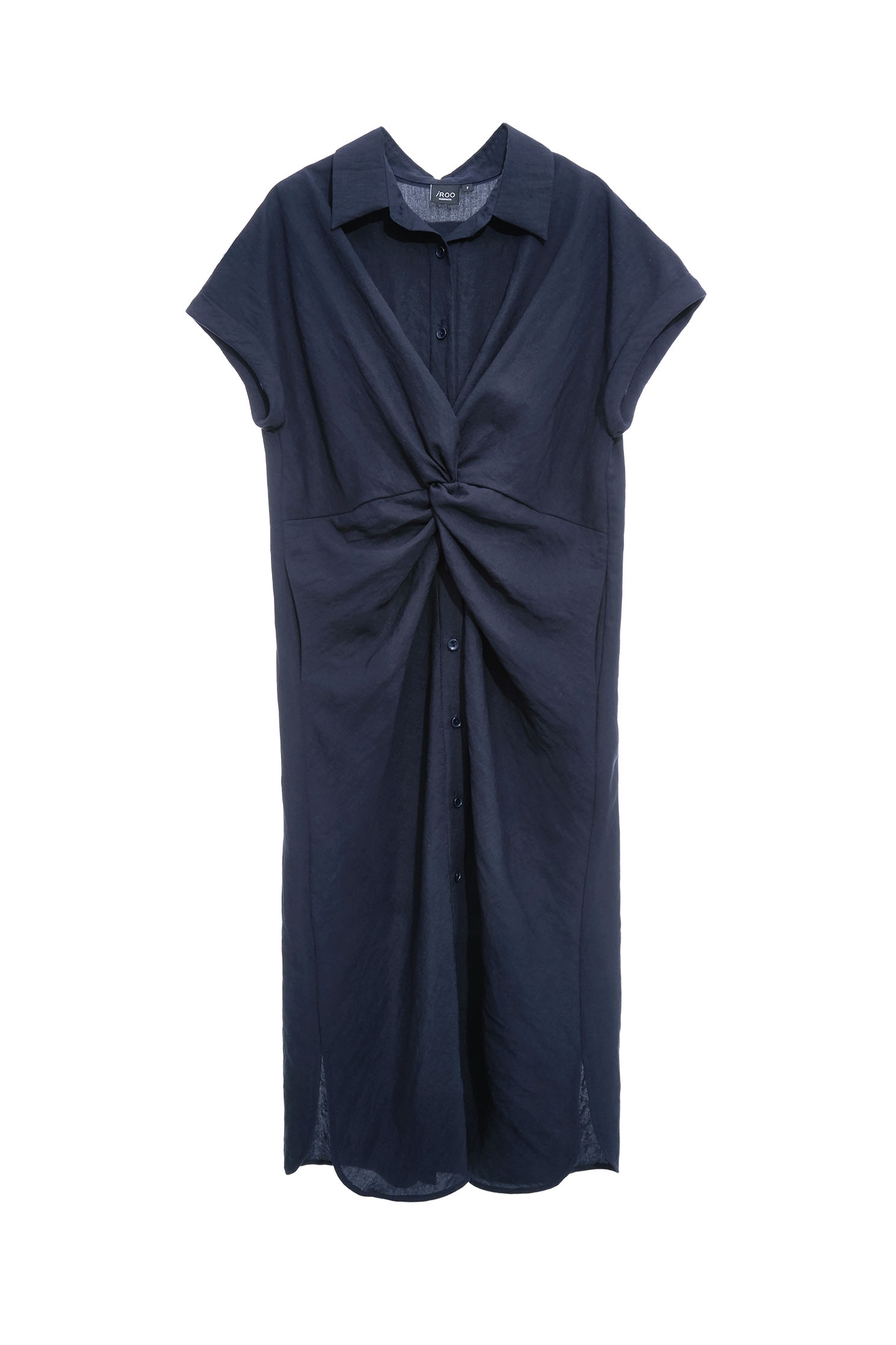 Front Twist Detail Navy DressFront Twist Detail Navy Dress,Dresses,Season (SS) Look