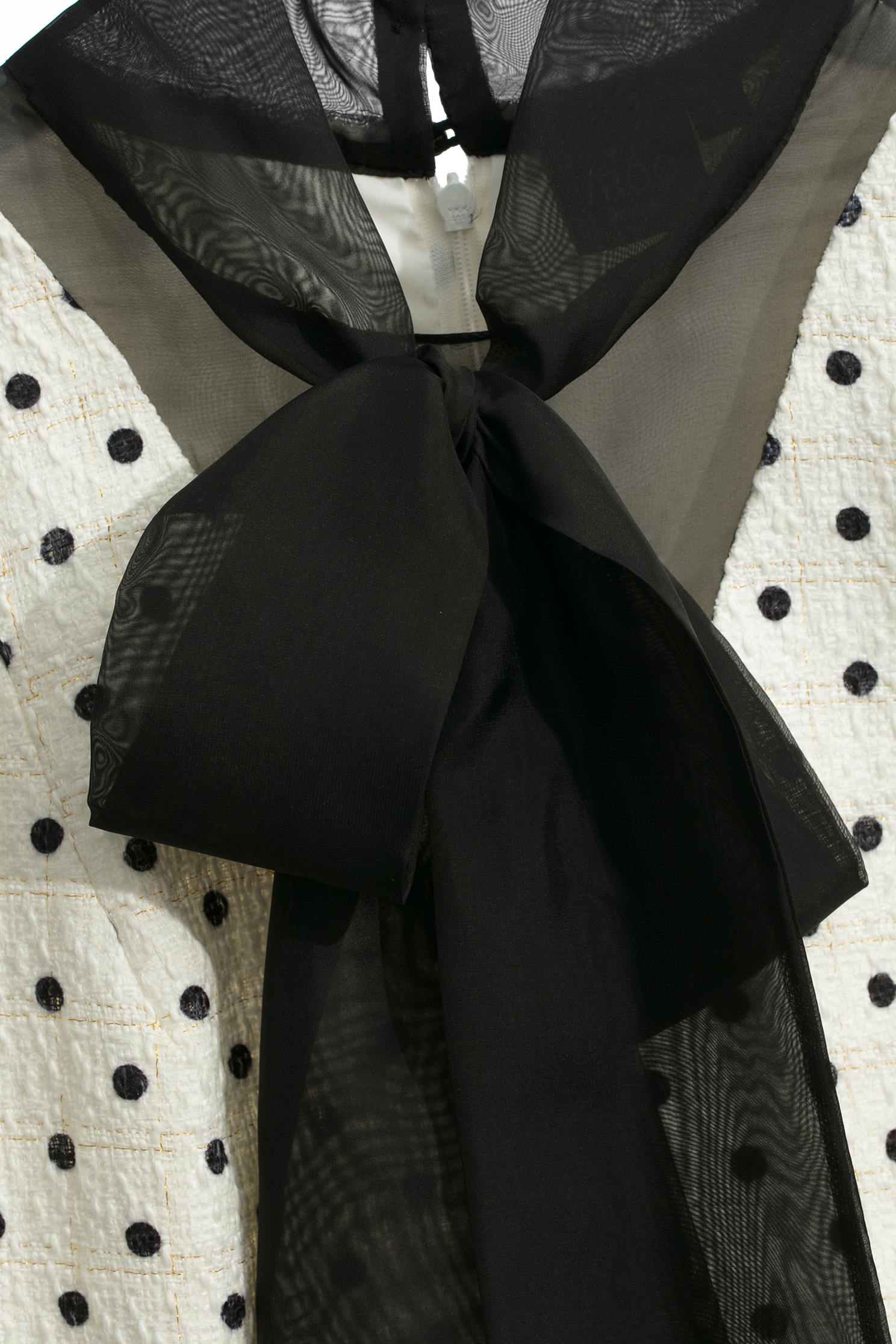 Retro Polka Dot Dress With Bow CollarRetro Polka Dot Dress With Bow Collar,Dresses,dotcollection,Season (AW) Look