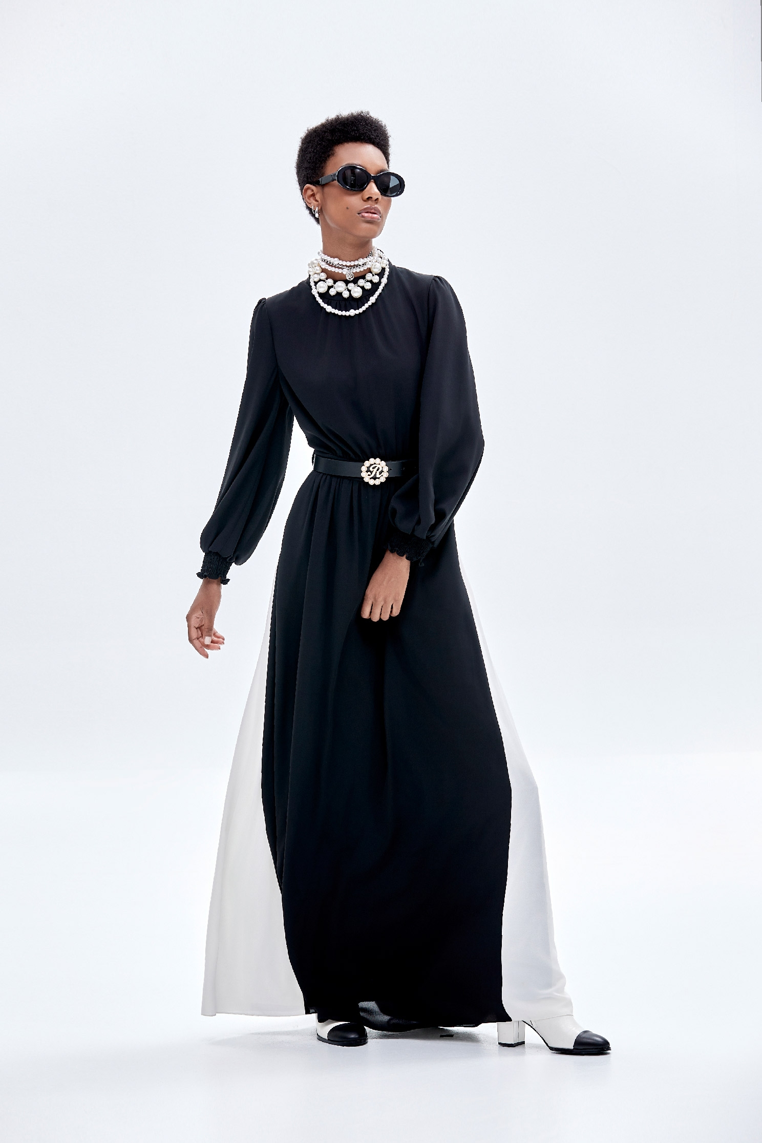 Long Sleeve Contrast Maxi DressLong Sleeve Contrast Maxi Dress,Dresses,cocktaildresses,Evening dresses,Season (AW) Look,Maxi dresses
