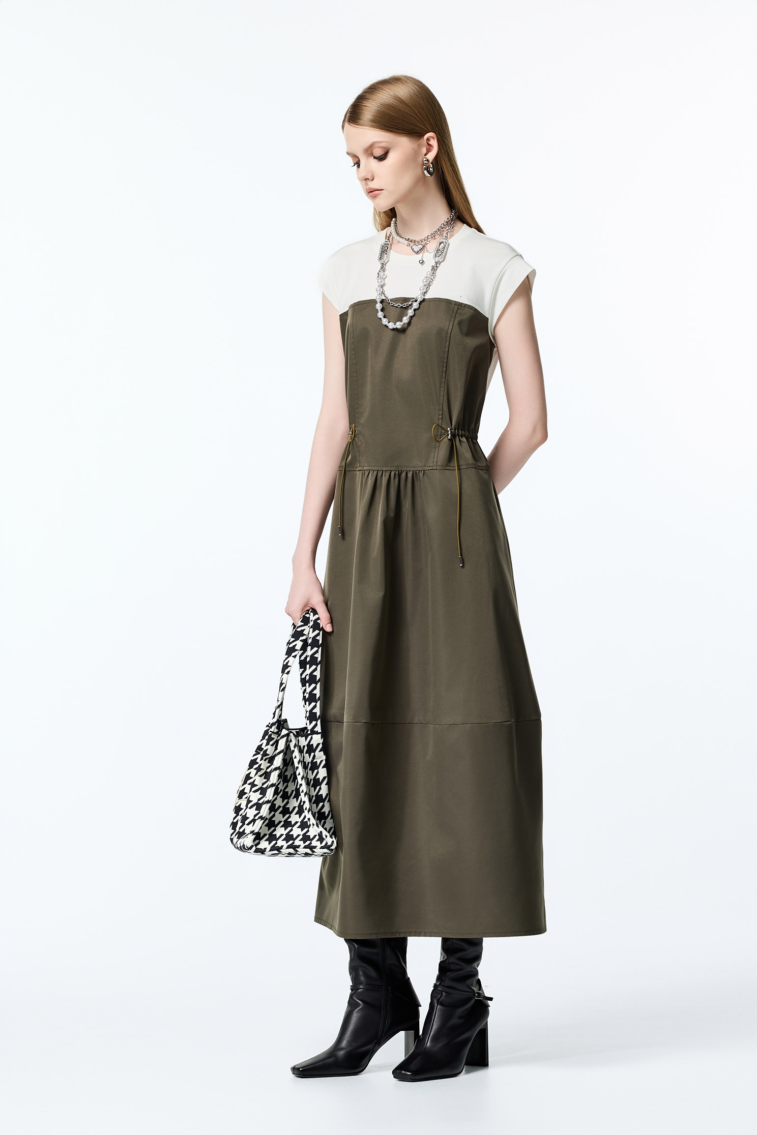 Colour Block Casual Maxi DressColour Block Casual Maxi Dress,T-shirts,Dresses,Season (AW) Look,Valentine