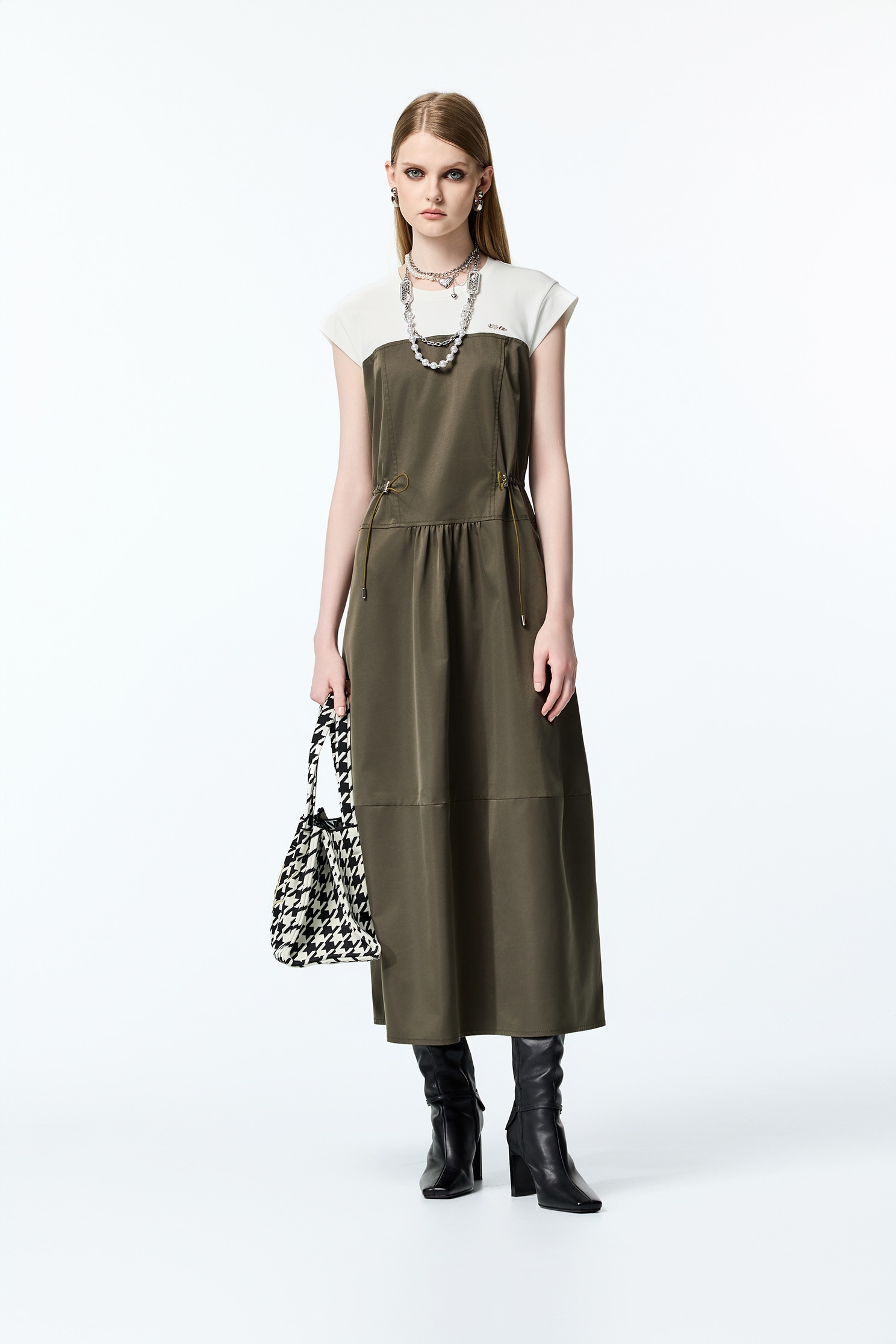 Colour Block Casual Maxi DressColour Block Casual Maxi Dress,T-shirts,Dresses,Season (AW) Look,Valentine