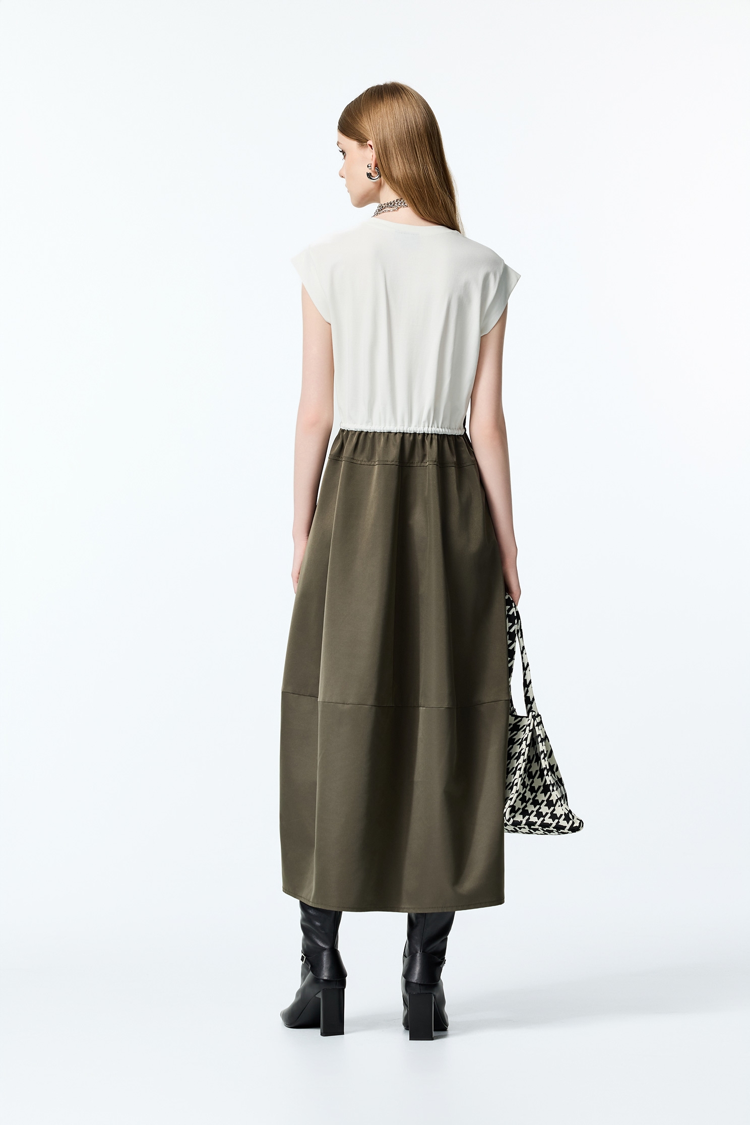 Colour Block Casual Maxi DressColour Block Casual Maxi Dress,T-shirts,Dresses,Season (AW) Look,Valentine