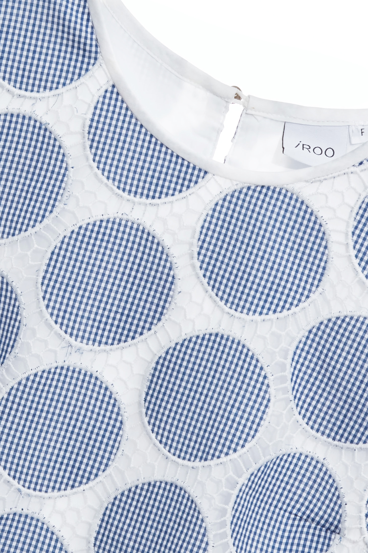 Polka Dot Embroidery Sleeveless DressPolka Dot Embroidery Sleeveless Dress,Dresses,Embroidered,Embroiderd dresses,Plaid,dotcollection,pearl,Season (AW) Look,Lace