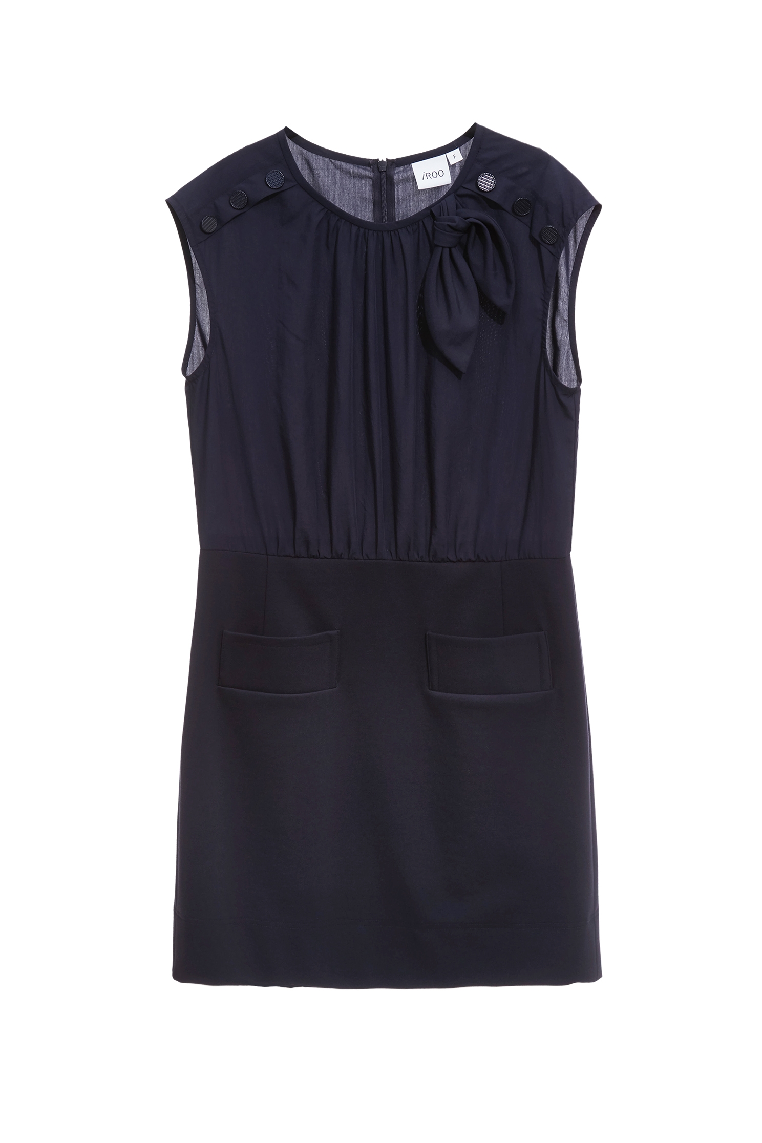 Navy Sheath Dress With Bow DetailNavy Sheath Dress With Bow Detail,Dresses,Season (AW) Look,Valentine