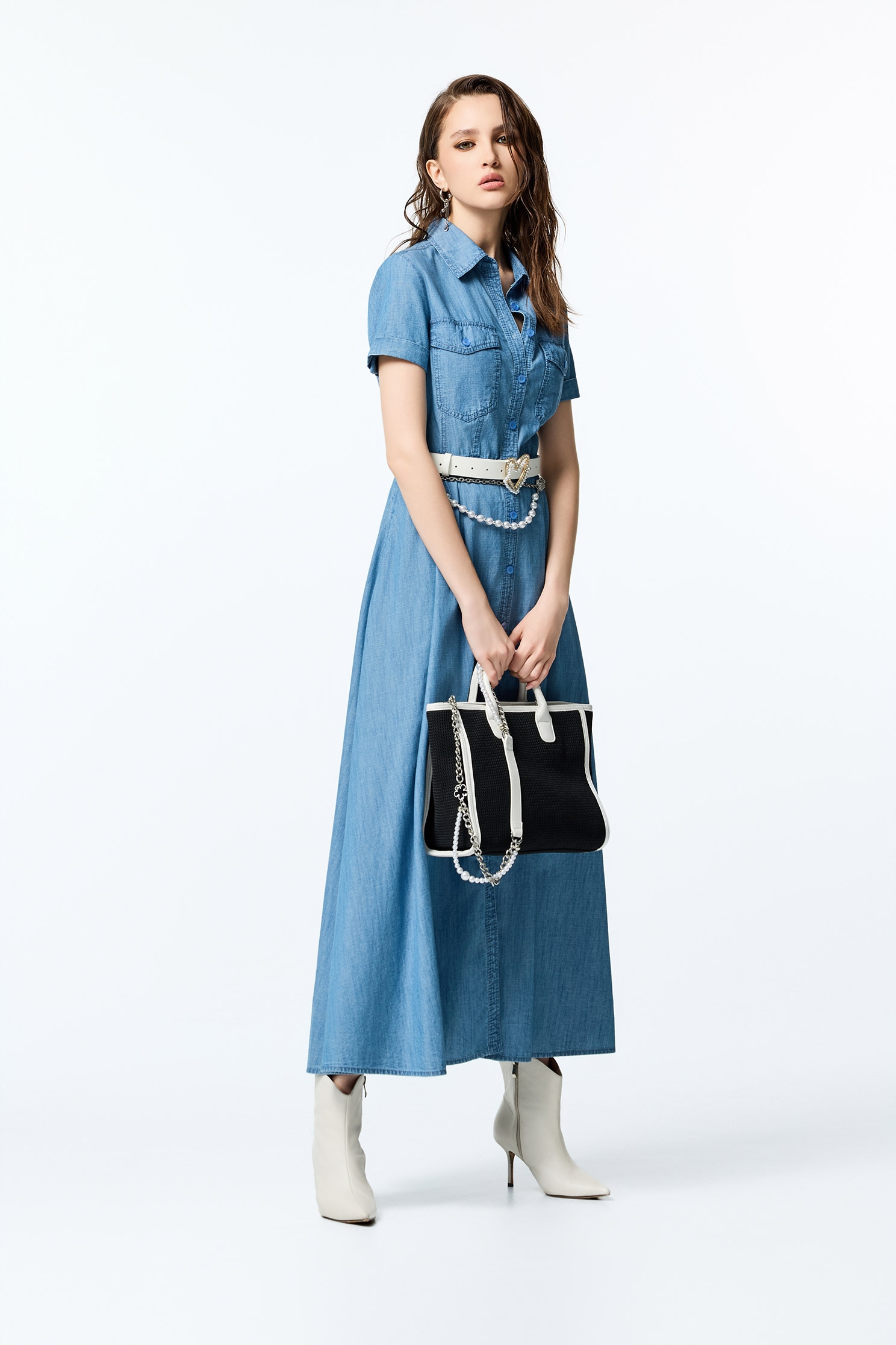 Short Sleeve Denim Shirt DressShort Sleeve Denim Shirt Dress,Casual dresses,Denim,Season (AW) Look,Valentine,Blouses,upperclass,Long shirts