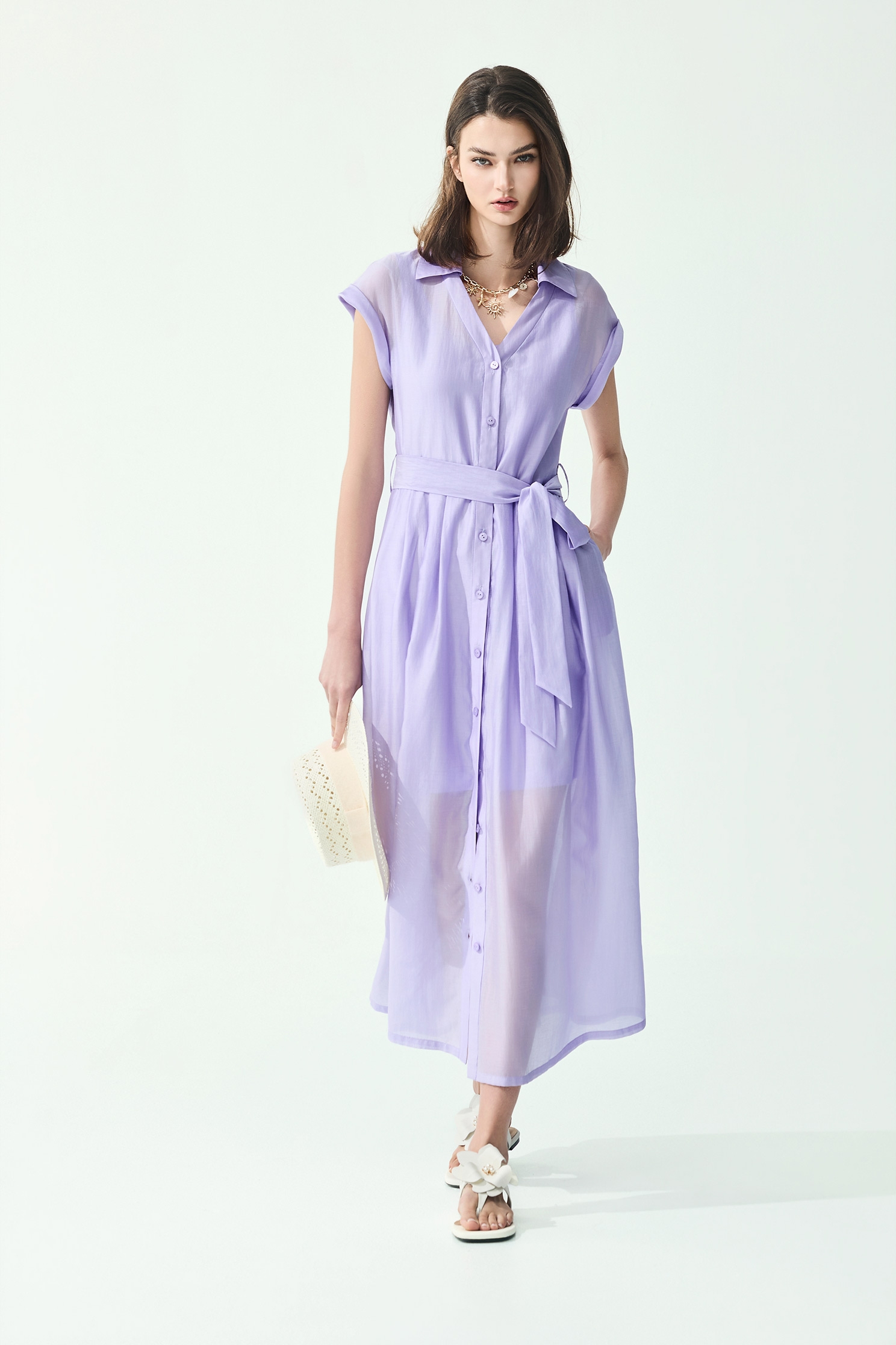 Purple Maxi Shirt DressPurple Maxi Shirt Dress,Dresses,Under shirts,Season (SS) Look