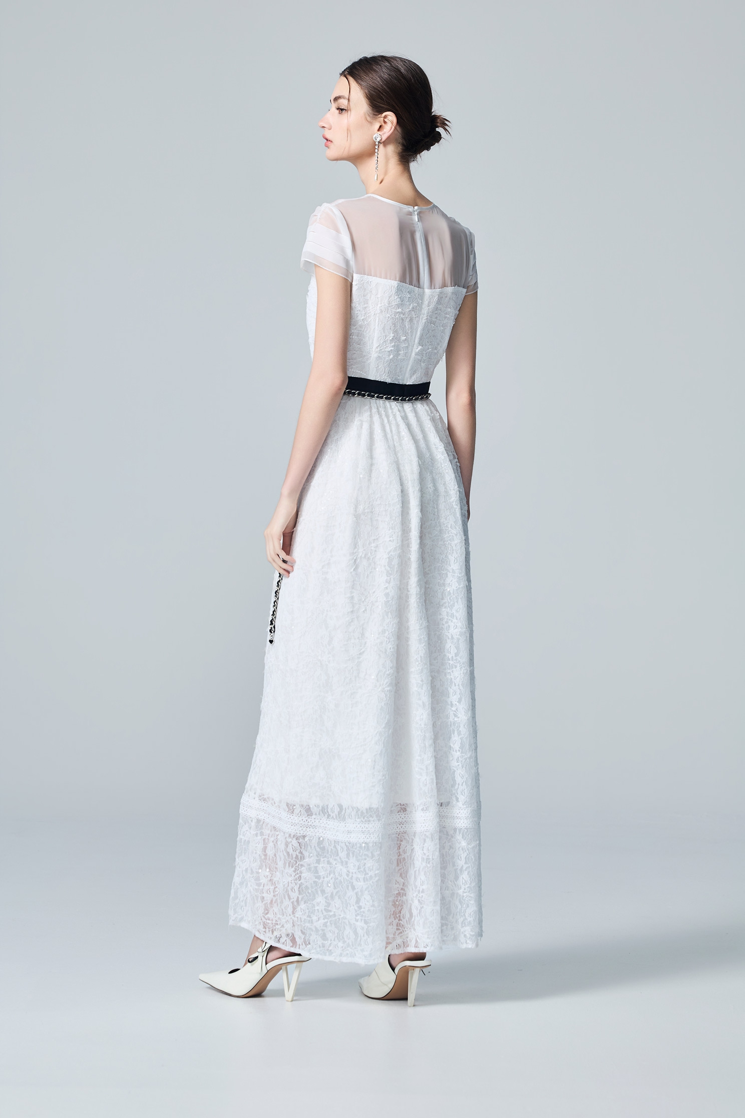 Full Lace Sequin Maxi DressFull Lace Sequin Maxi Dress,Dresses,White dresses,Season (AW) Look,Lace