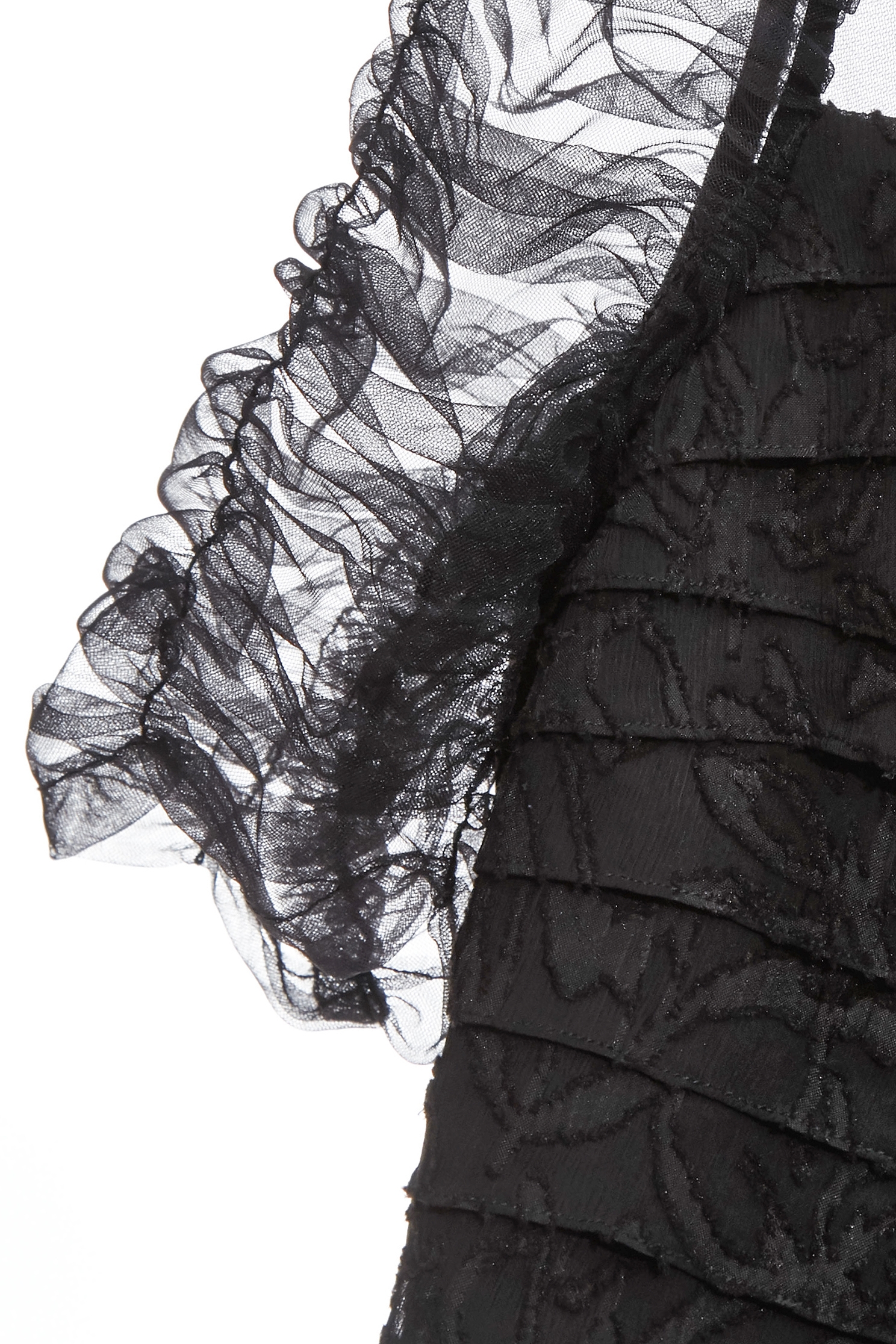Pleated Tulle Black DressPleated Tulle Black Dress,Dresses,Season (AW) Look,Mesh fabric,Chiffon,Black dresses