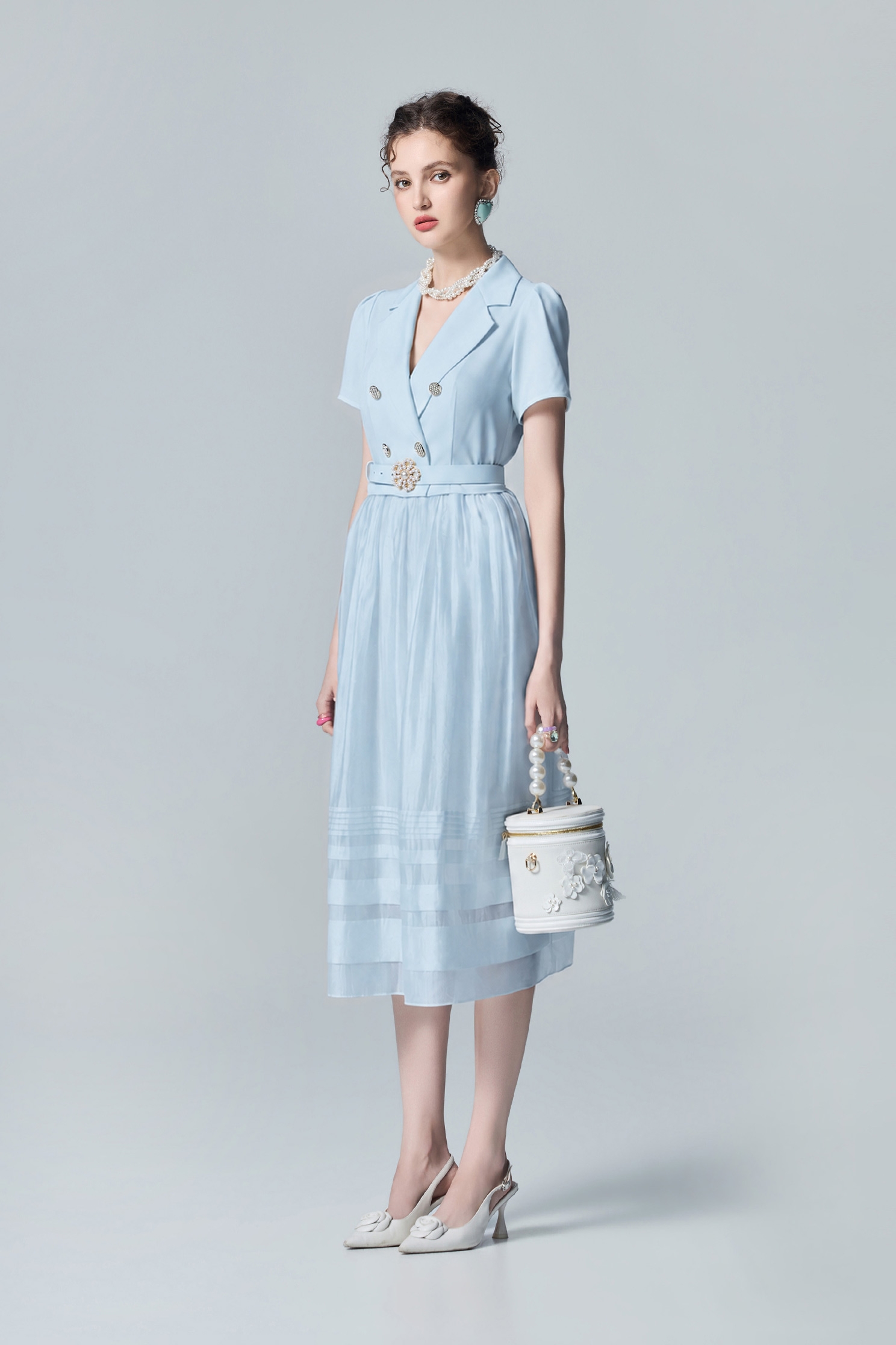 Blazer Style Short Sleeve DressBlazer Style Short Sleeve Dress,Dresses,Season (AW) Look