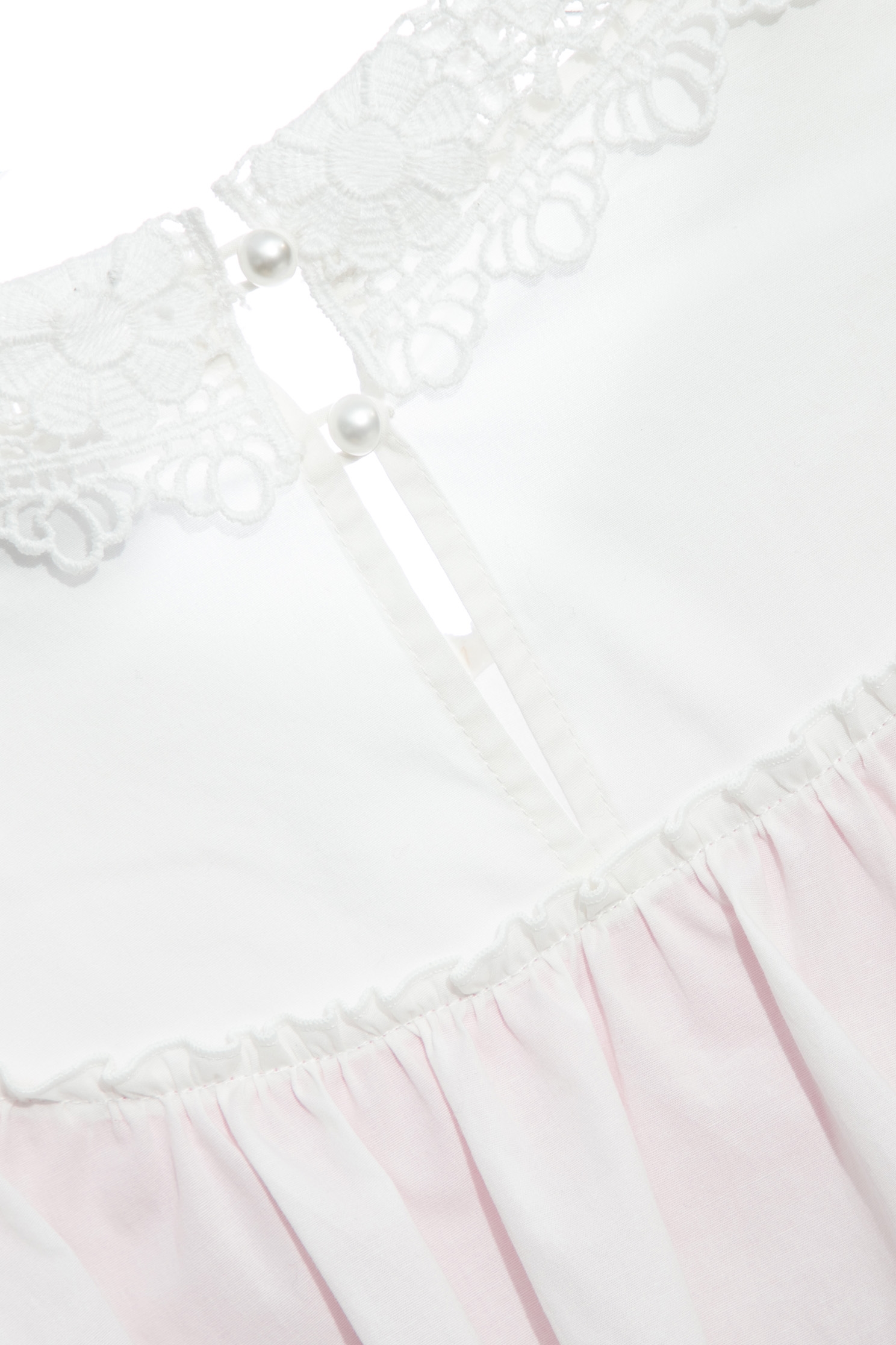 Fitted Pink Short Dress With Contrast Flounce CollarLustrous short dress,Dresses,Season (SS) Look,mothergift,Lace