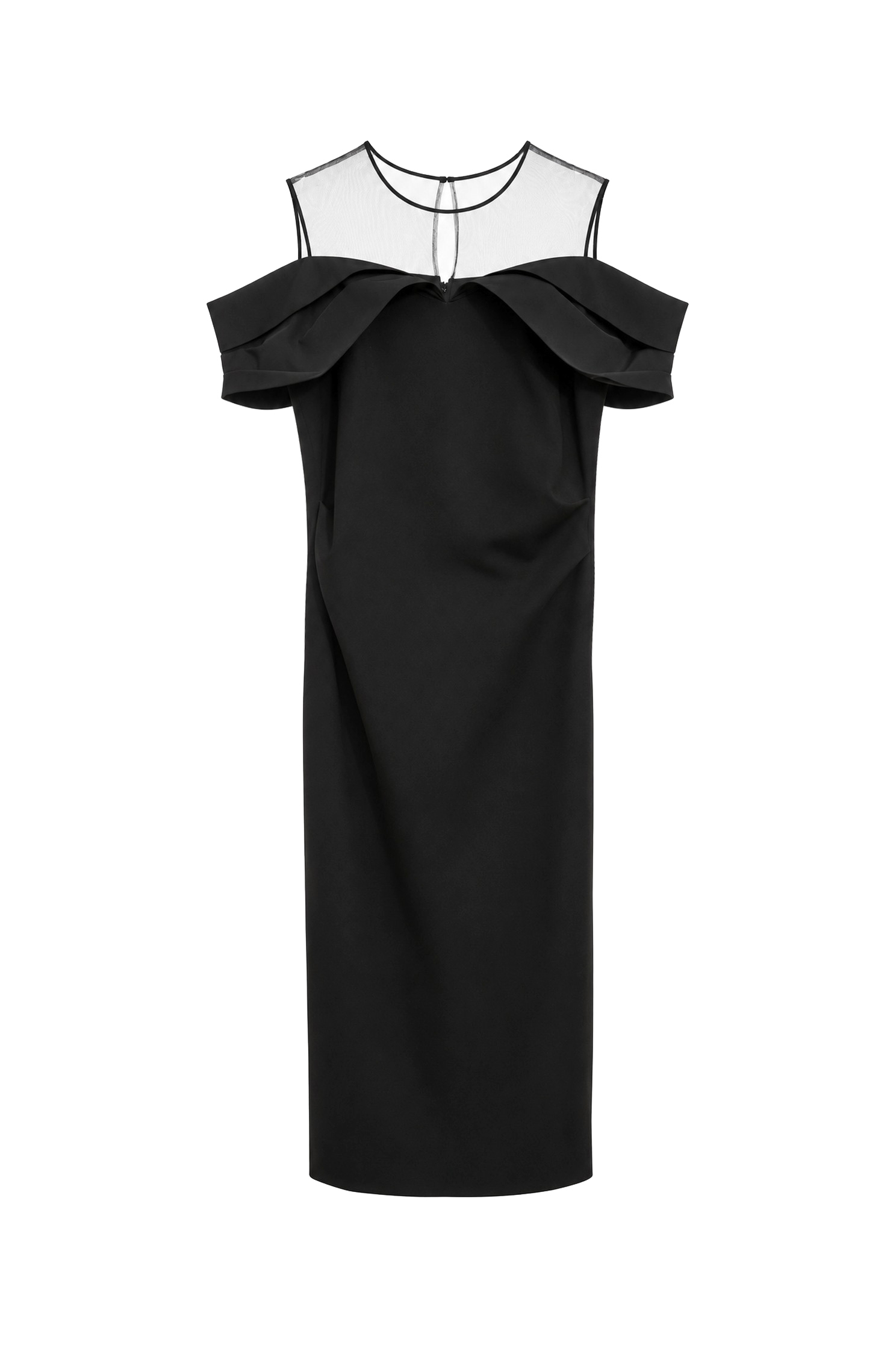 Classic Cold Shoulder Sheath DressClassic Cold Shoulder Sheath Dress,boatneckdresses,Dresses,Chiffon dresses,Sleeveless dresses,Season (AW) Look,Tulle skirts,Chiffon dresses,Black dresses