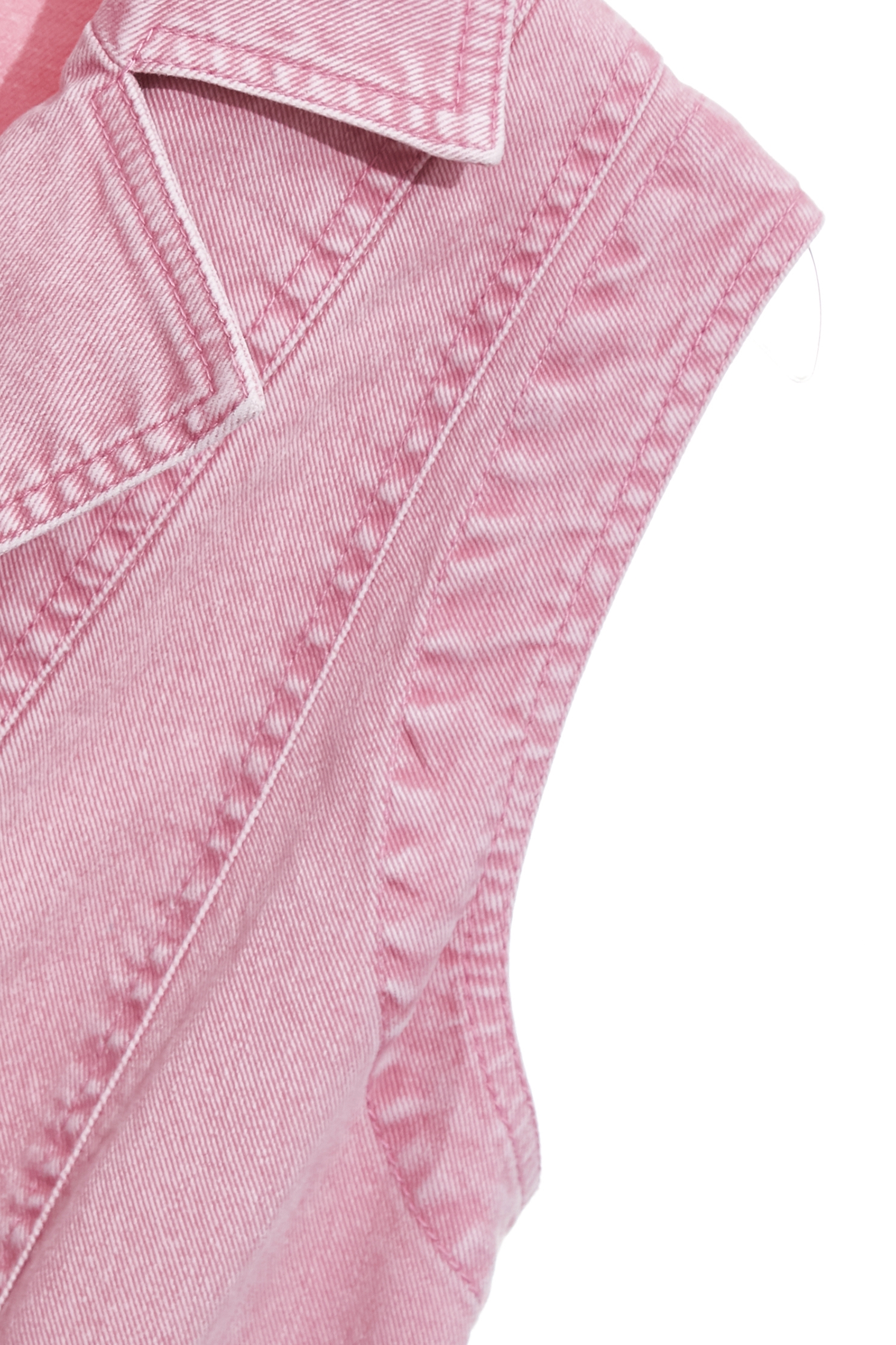 Pink Denim Sleeveless DressPink Denim Sleeveless Dress,Dresses,Denim,Season (AW) Look