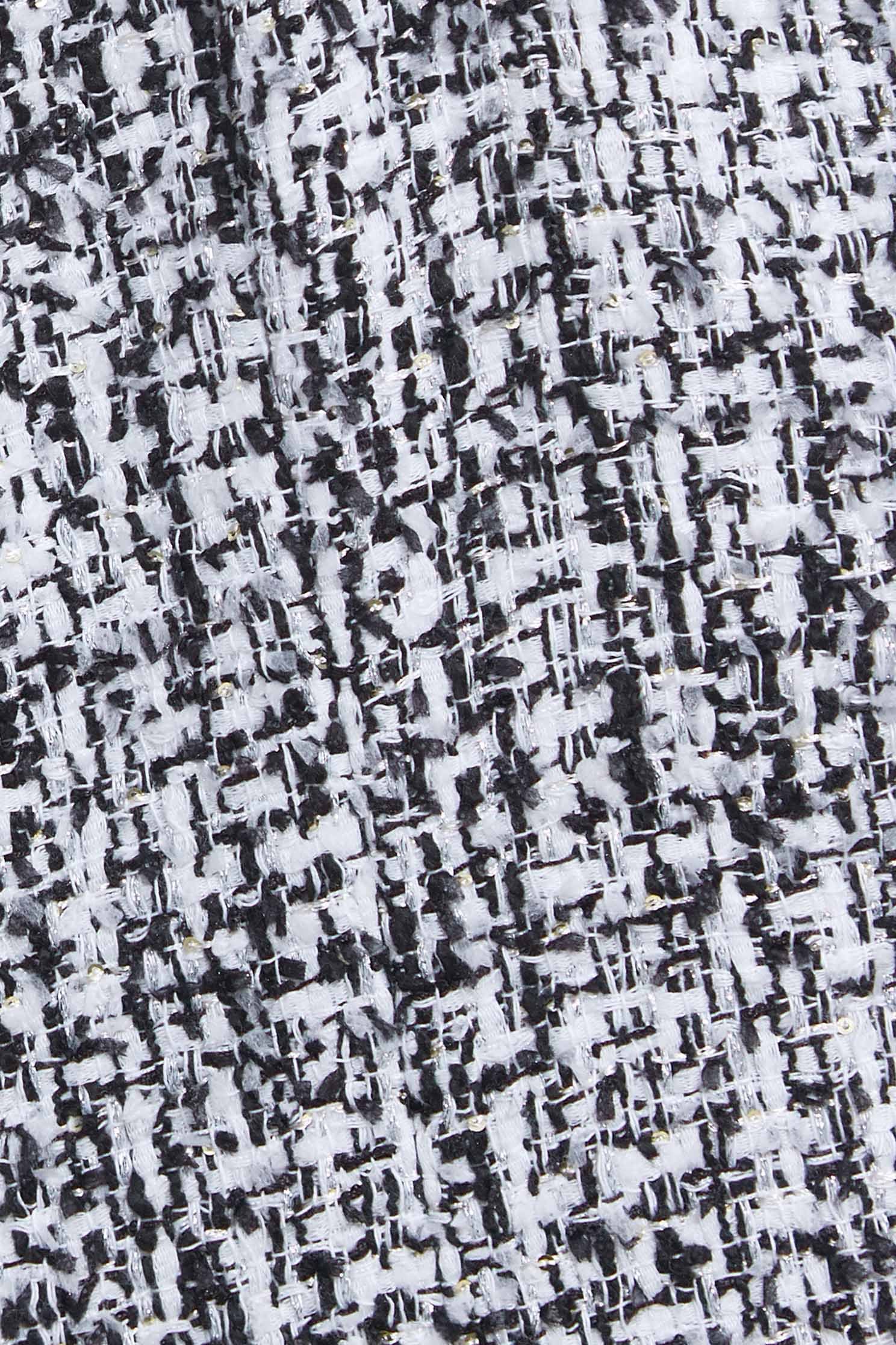 Sleeveless Fitted Tweed Short DressSequin classic tweed dress,Dresses,Queen,Woolen tweed,Season (AW) Look,Valentine,sleeveless tops,blossoms