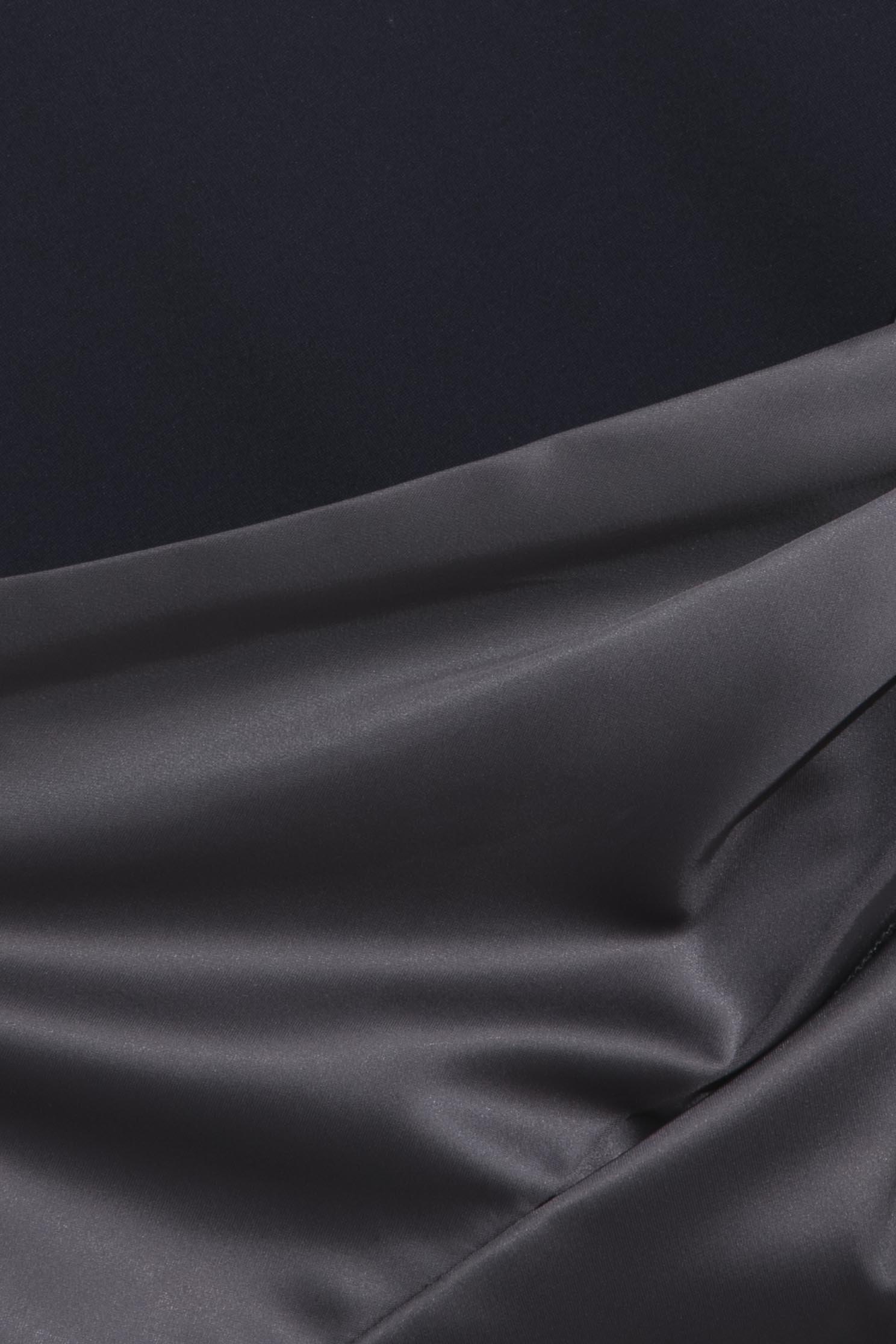 Navy Asymmetric Short Sleeve DressShort dress with petal edges,Dresses,Season (SS) Look