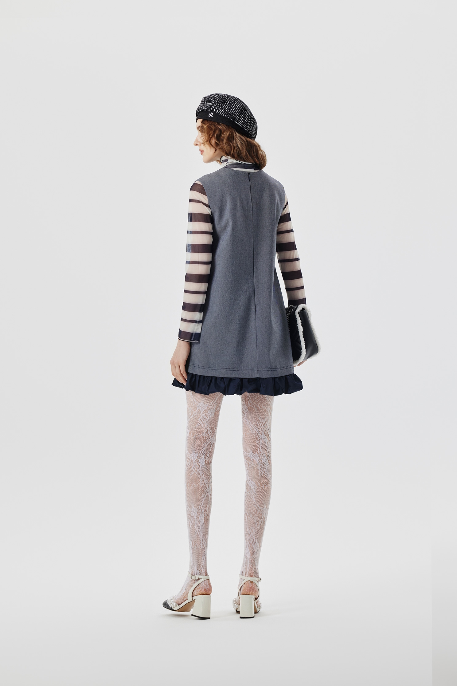 Sleeveless Grey Denim DressSleeveless Grey Denim Dress,U-neck dresses,Season (SS) Look,Denim